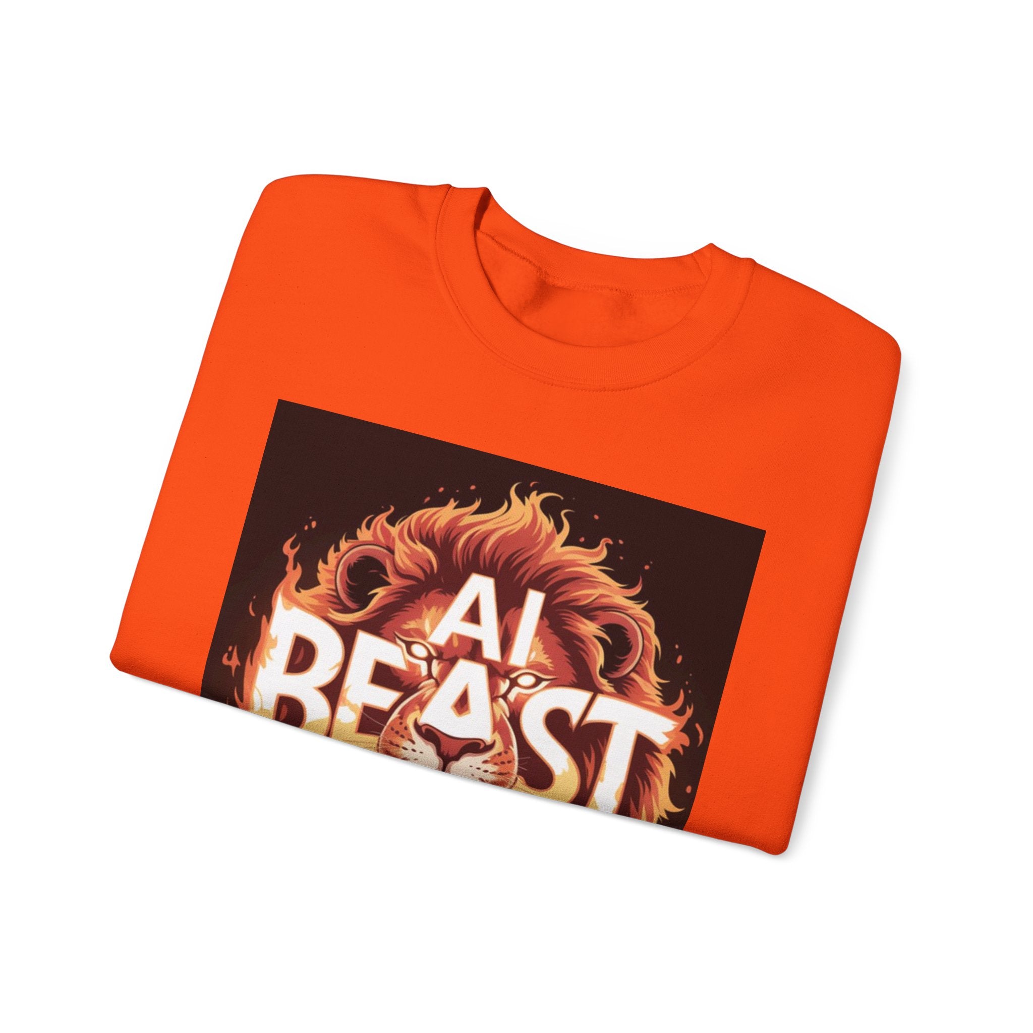 AI BEAST “Majestic Upload” Unisex Heavy Blend™ Crewneck Sweatshirt