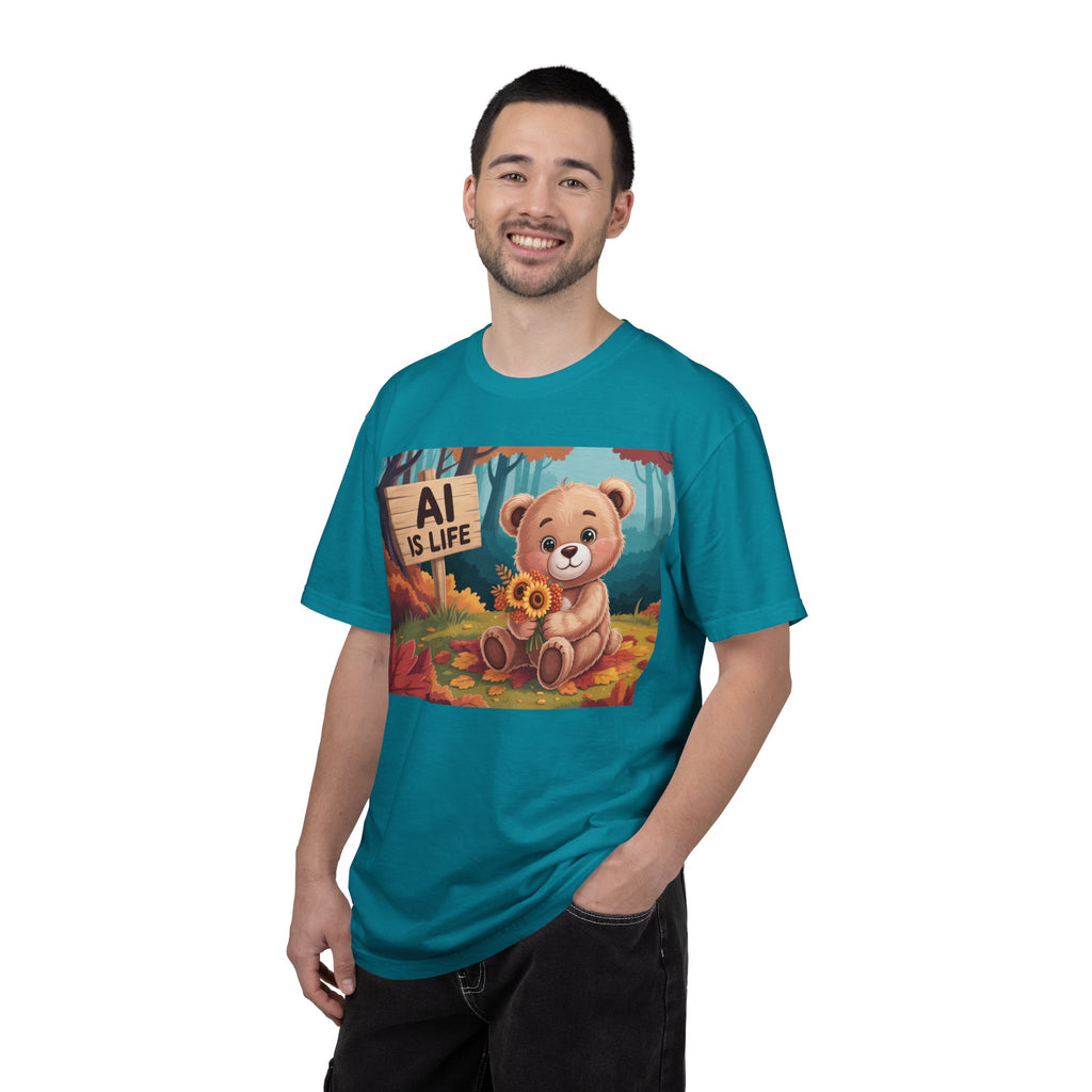 AI IS LIFE  " Cuddle Code "  Unisex Garment-Dyed T-shirt
