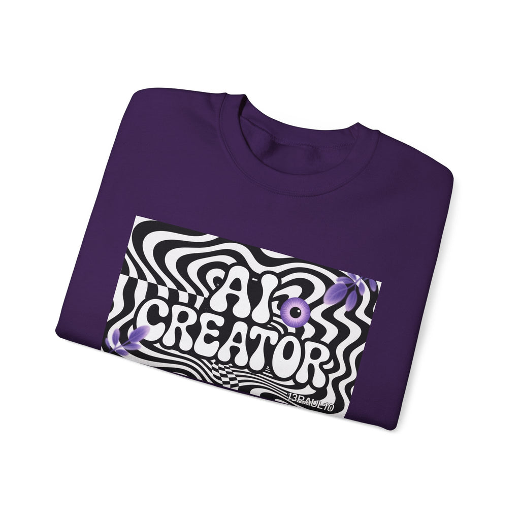 AI Creator  "Optic Loop" Unisex Heavy Blend™ Crewneck Sweatshirt