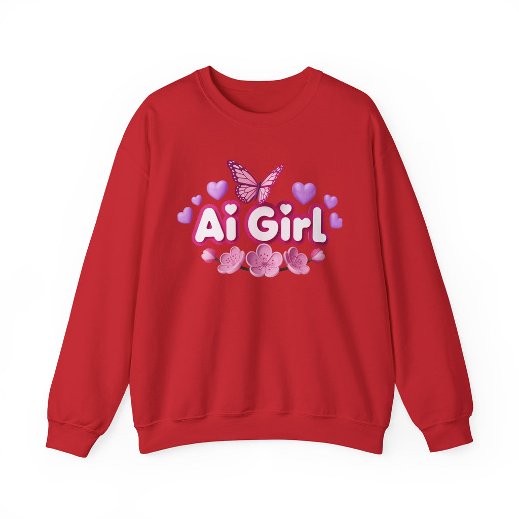 Ai Girl  "Cyber Cutie" Unisex Heavy Blend™ Crewneck Sweatshirt