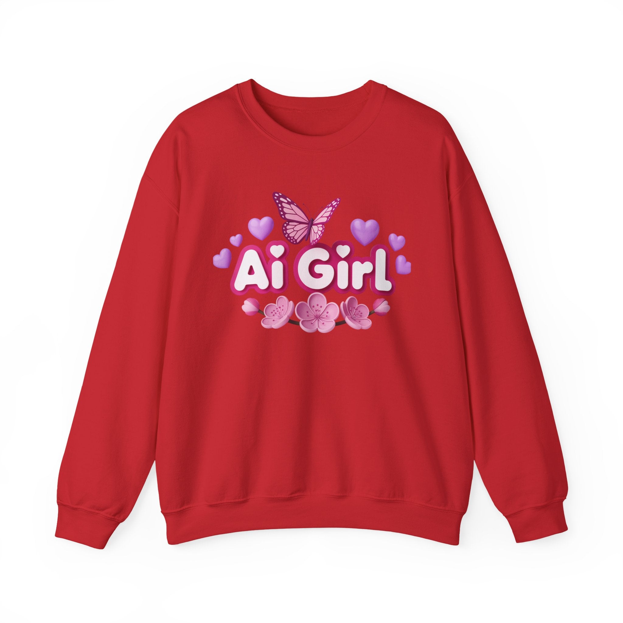 Ai Girl  "Cyber Cutie" Unisex Heavy Blend™ Crewneck Sweatshirt