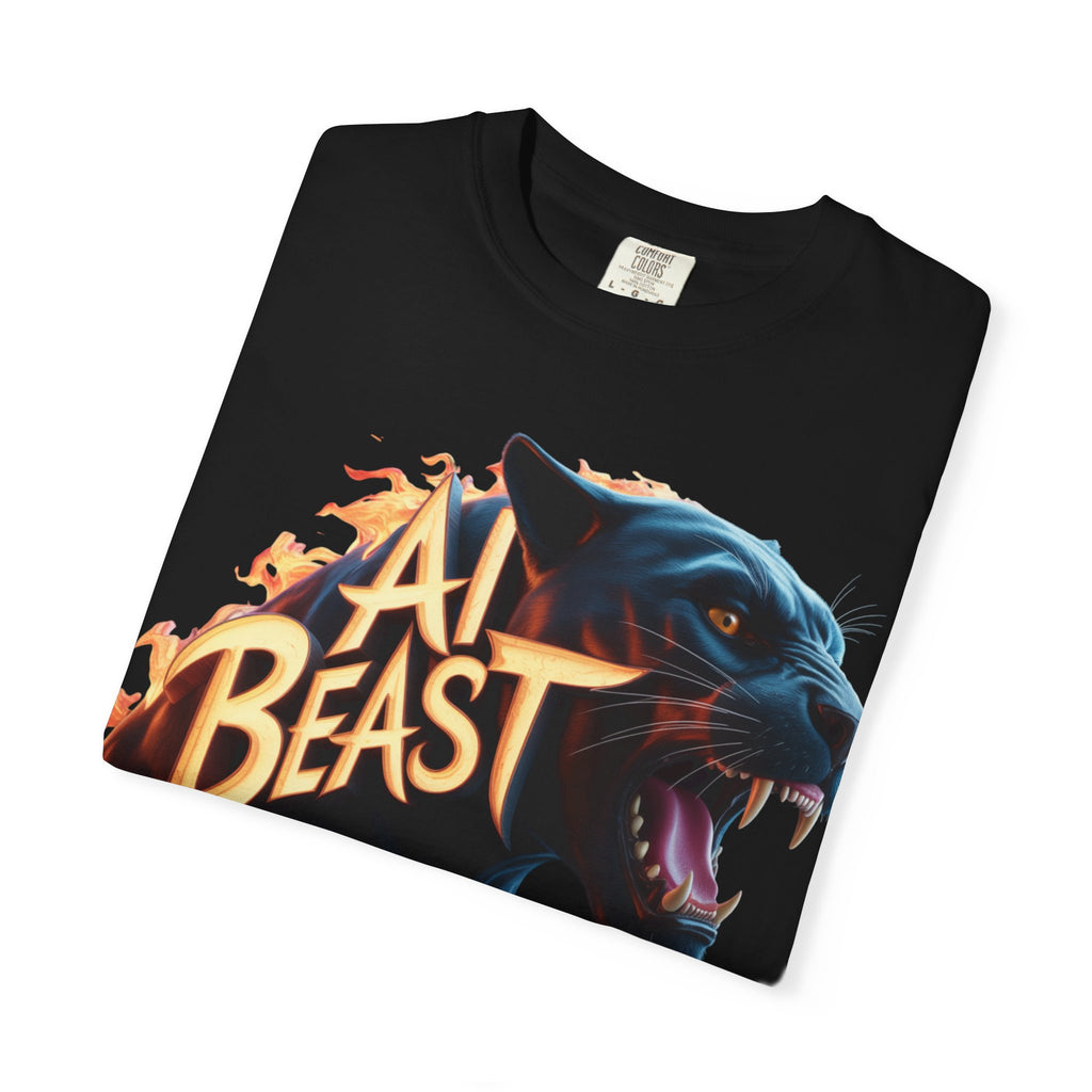 AI BEAST  "Wildfire Algorithm"  Unisex Garment-Dyed T-shirt