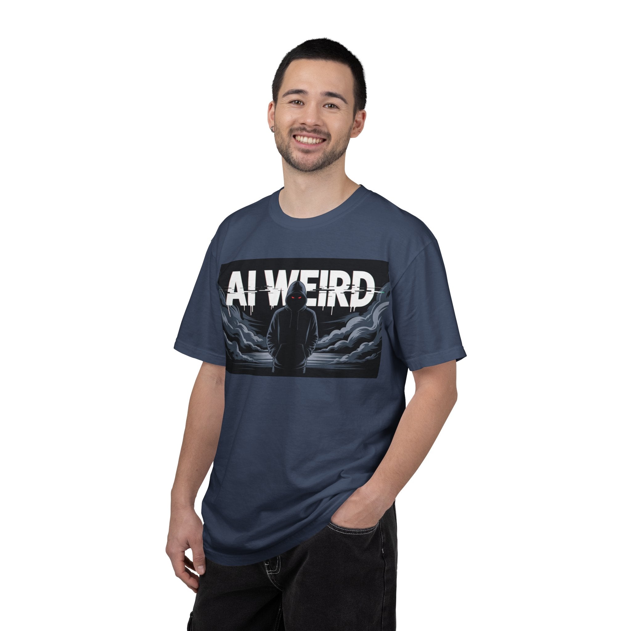AI WEIRD – “DARK DATA ENTITY” Unisex Garment-Dyed T-shirt