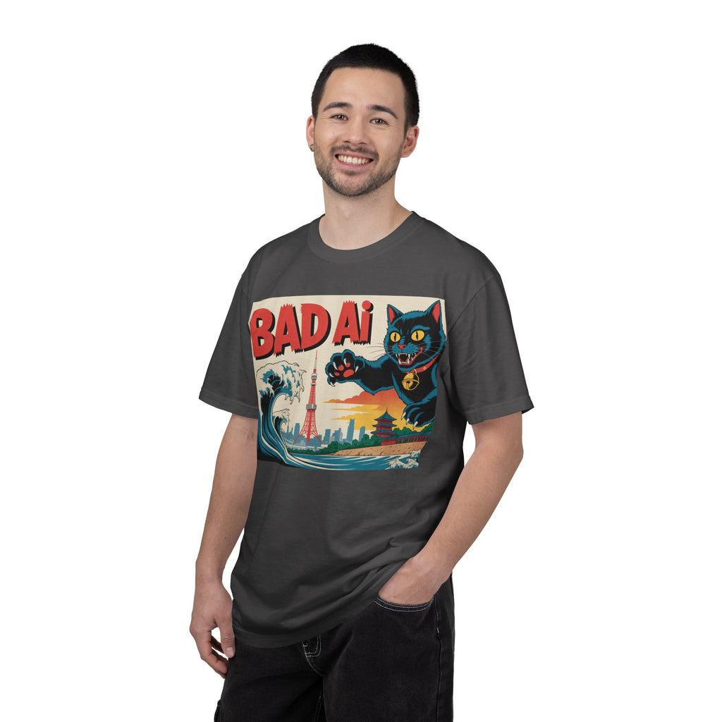 BAD AI  " Kaiju Kitty "  Unisex Garment-Dyed T-shirt