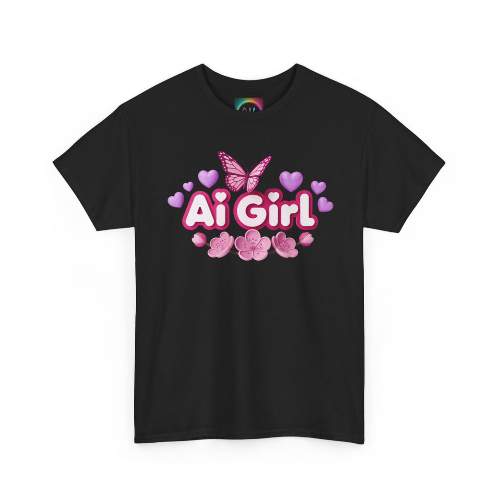 Ai Girl  "Cyber Cutie" Unisex Heavy Blend™ Crewneck T‑Shirt