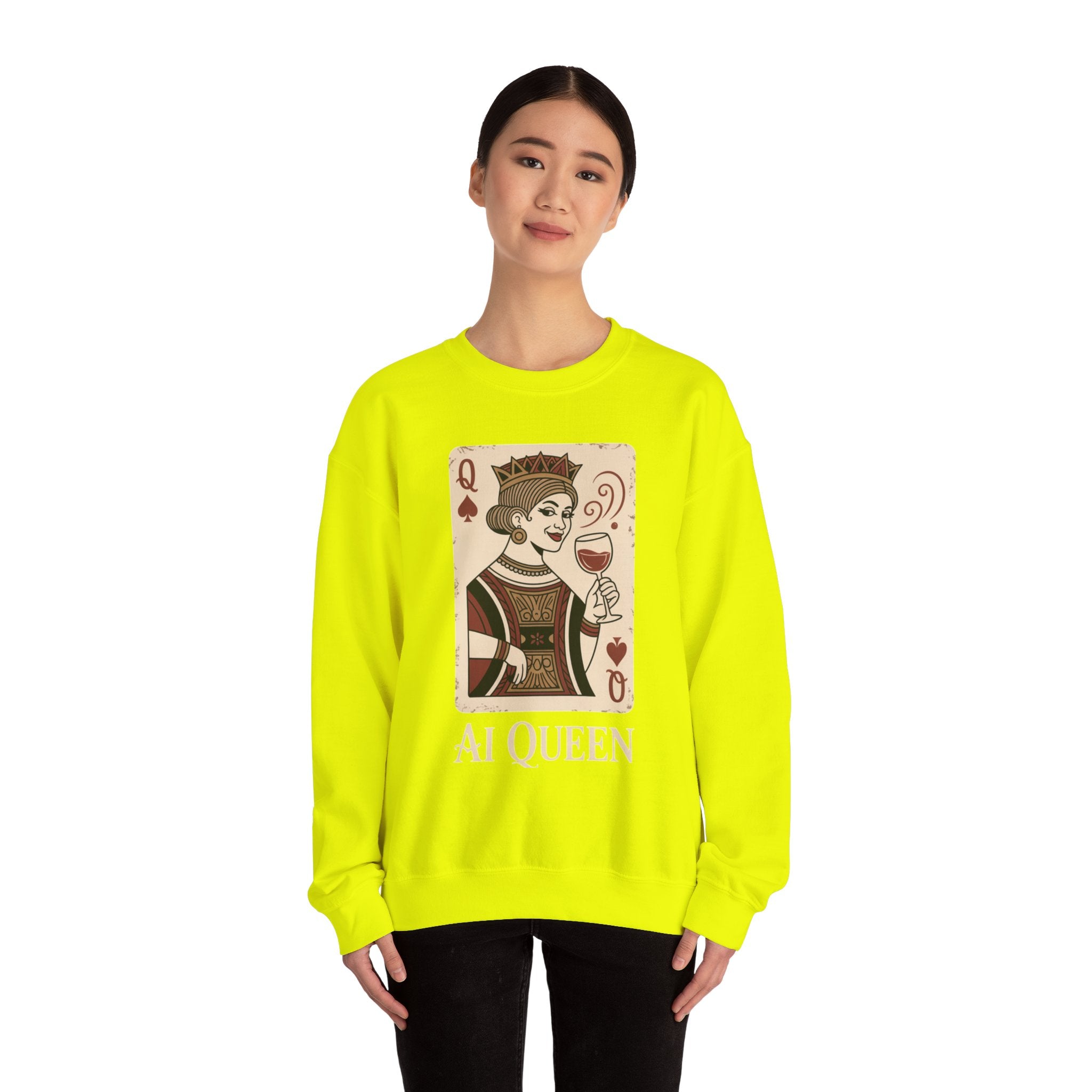 AI Queen "ROYAL ALGORITHM"  Unisex Heavy Blend Crewneck Sweatshirt
