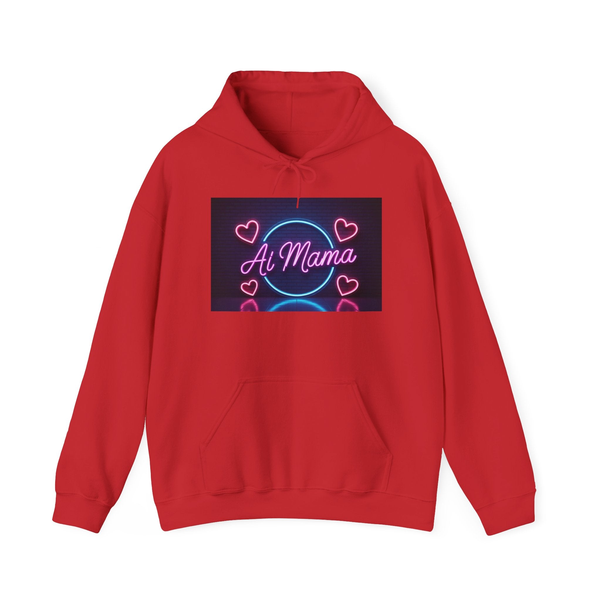AI MAMA  “Electric Love Loop”  Unisex Heavy Blend™ Hooded Sweatshirt