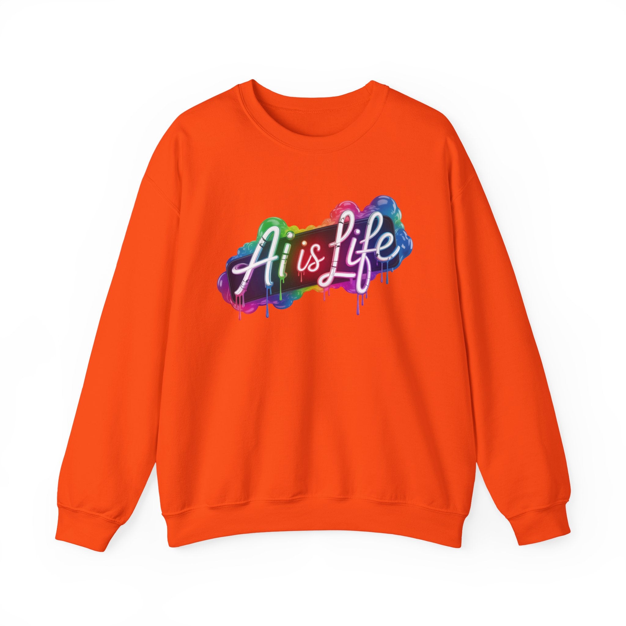 AI is LIFE  “PipeDream Intelligence”  Heavy Blend™ Crewneck Sweatshirt