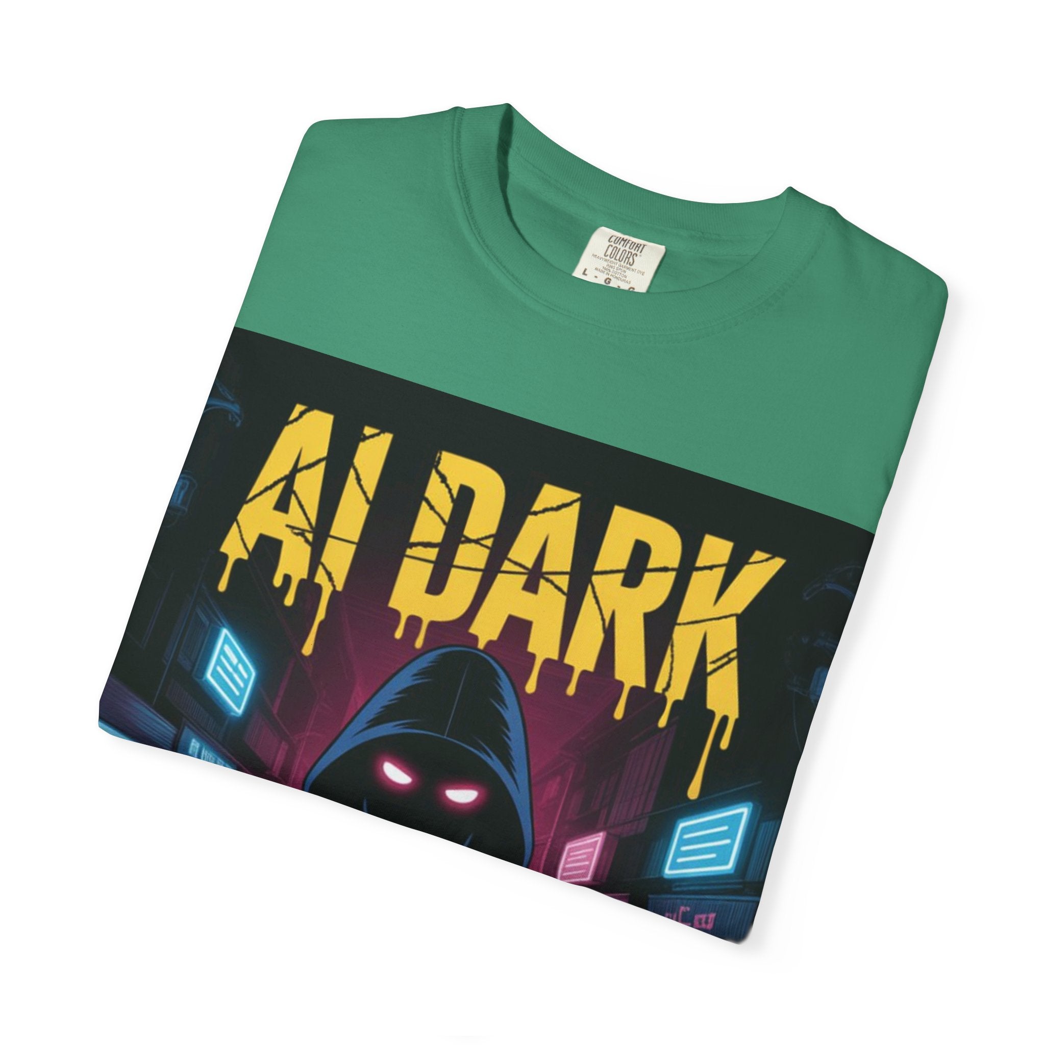 AI DARK  “Night Signal”  Unisex Garment-Dyed T-shirt