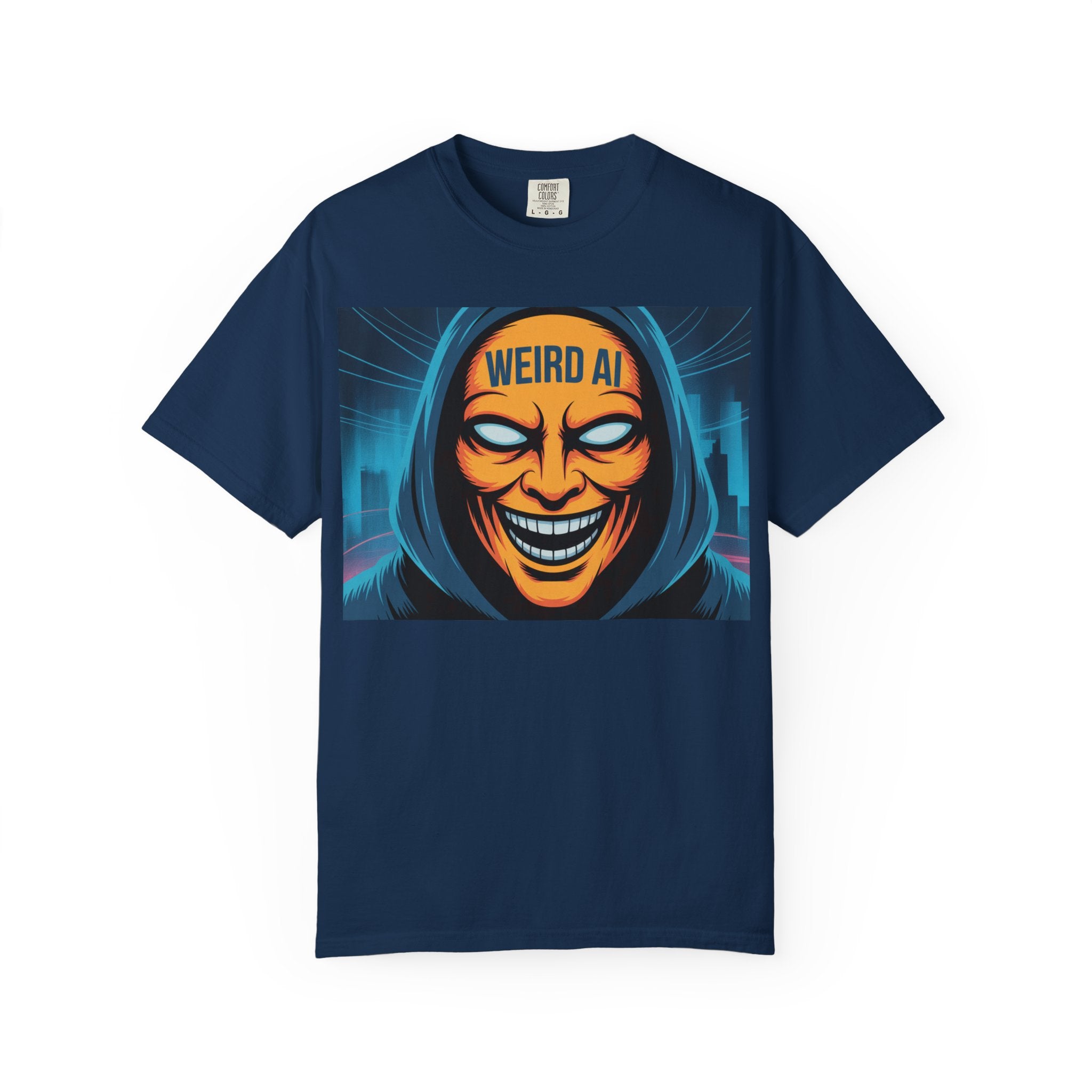 Weird AI "Masked Mode" Unisex Garment-Dyed T-shirt