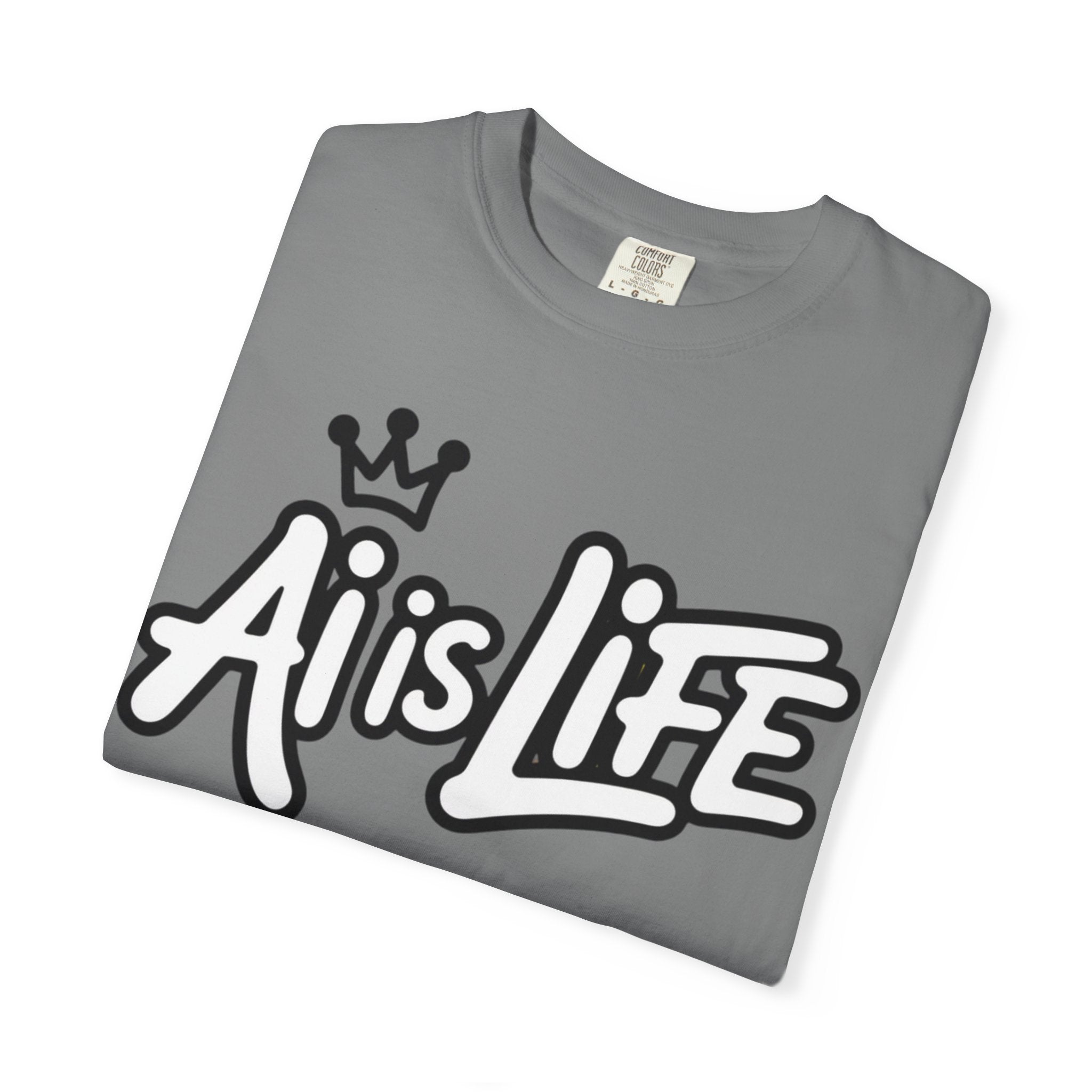 Ai is Life  "Crown Circuit" Unisex Garment-Dyed T-shirt