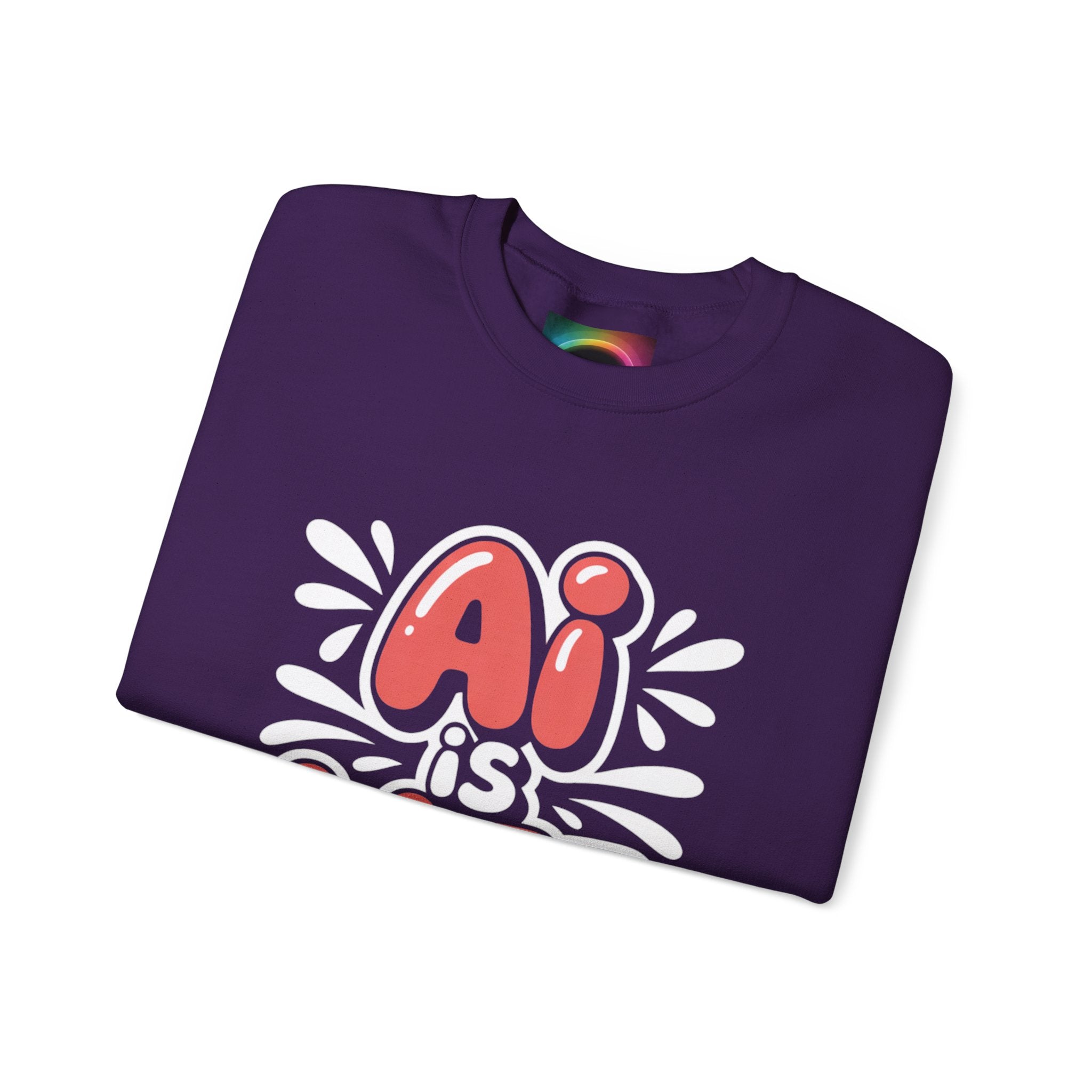 AI IS LIFE  " Neural Pop "  Unisex Heavy Blend™ Crewneck Sweatshirt