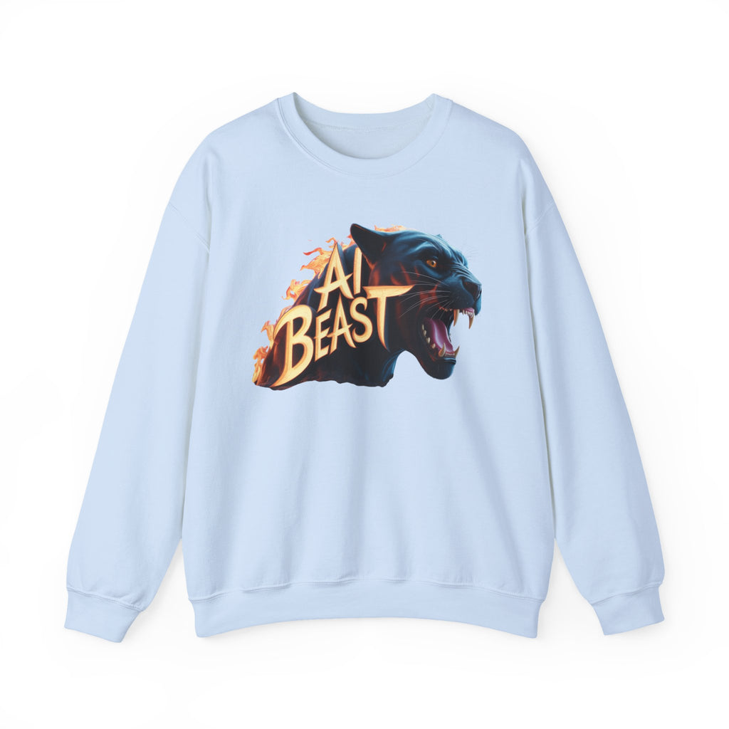 AI BEAST  "Wildfire Algorithm" Unisex Heavy Blend™ Crewneck Sweatshirt
