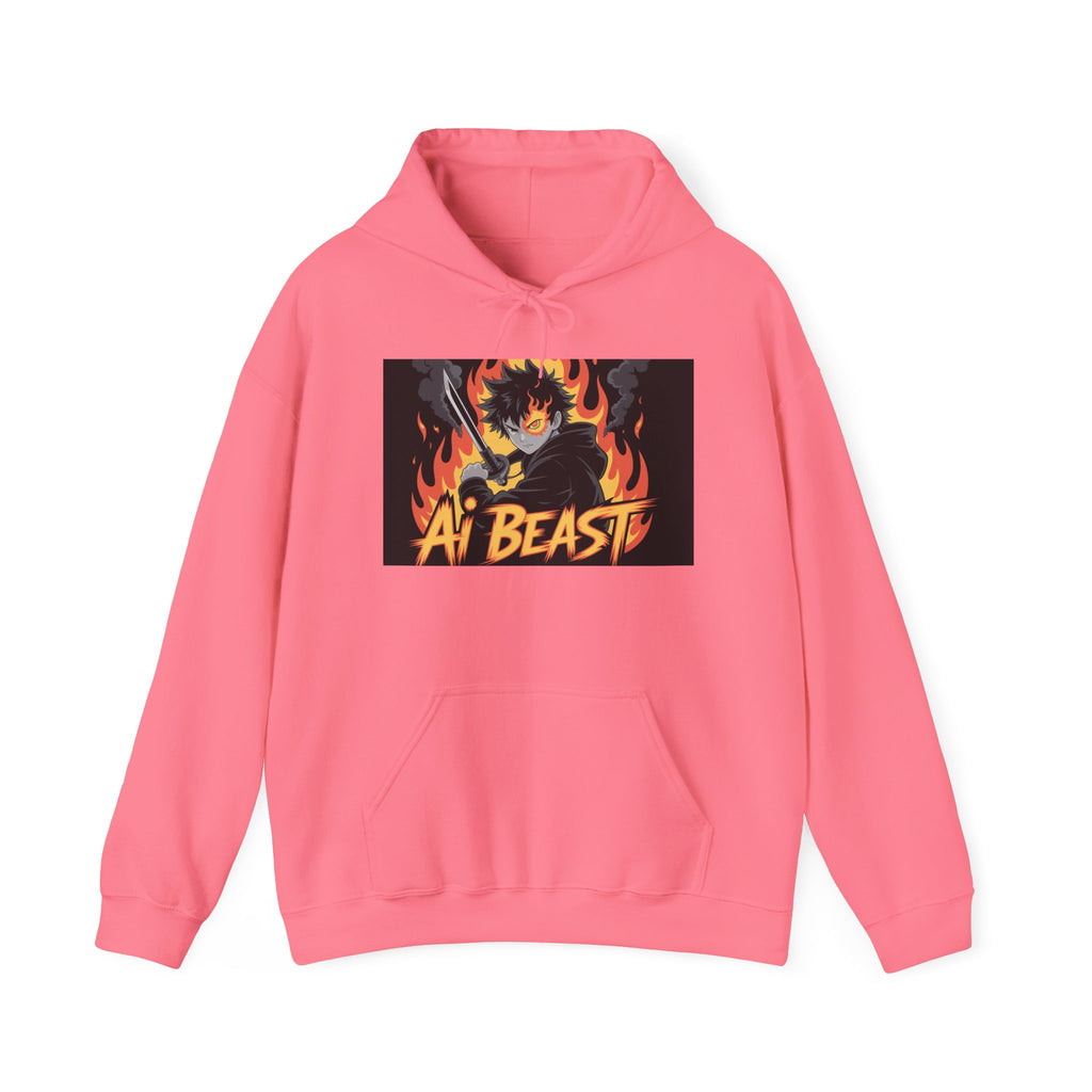 AI  BEAST  " Warrior.exe "  Unisex Heavy Blend™ Hooded Sweatshirt