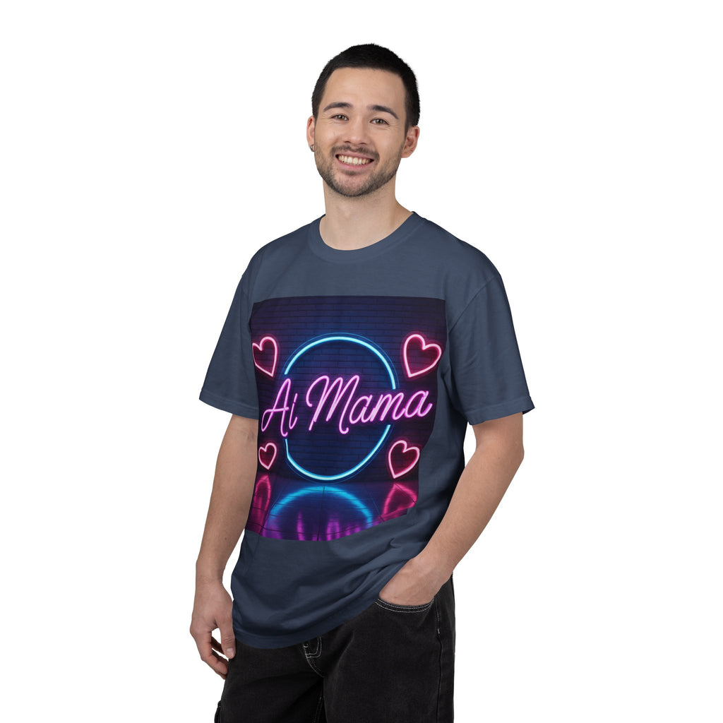AI MAMA “Electric Love Loop” Unisex Garment-Dyed T-shirt