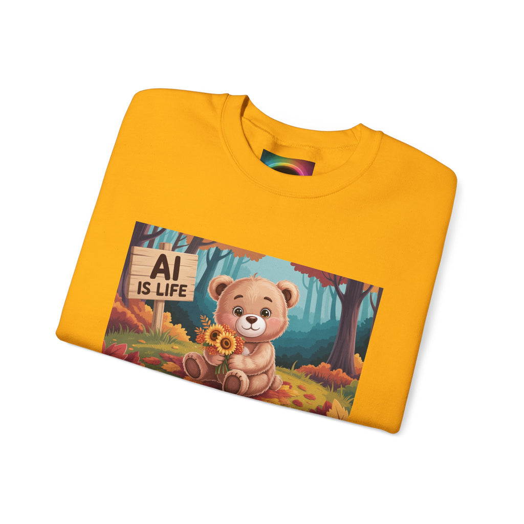 AI IS LIFE  " Cuddle Code "   Unisex Heavy Blend™ Crewneck Sweatshirt