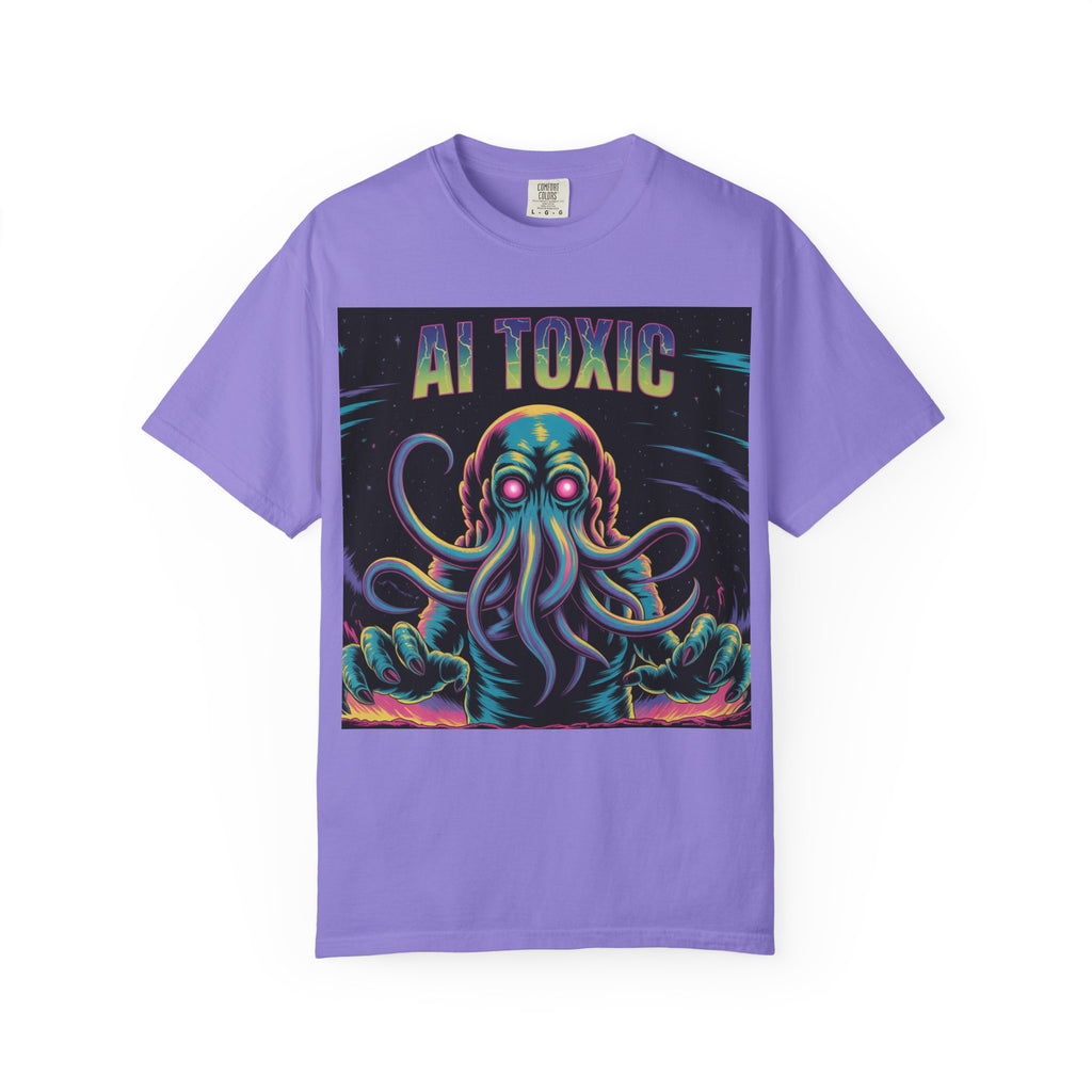 AI TOXIC  "Data Overlord" Unisex Garment-Dyed T-shirt