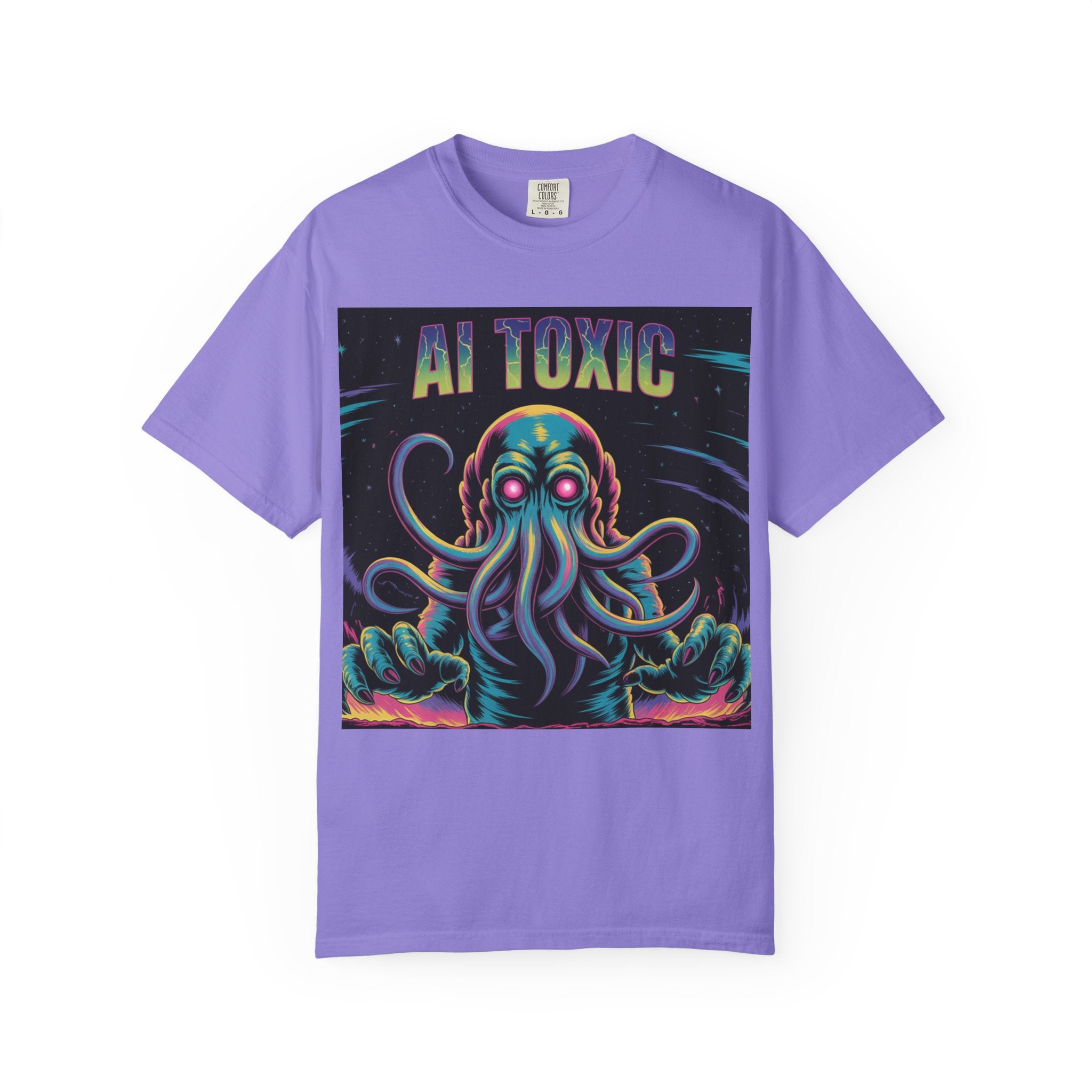 AI TOXIC  "Data Overlord" Unisex Garment-Dyed T-shirt