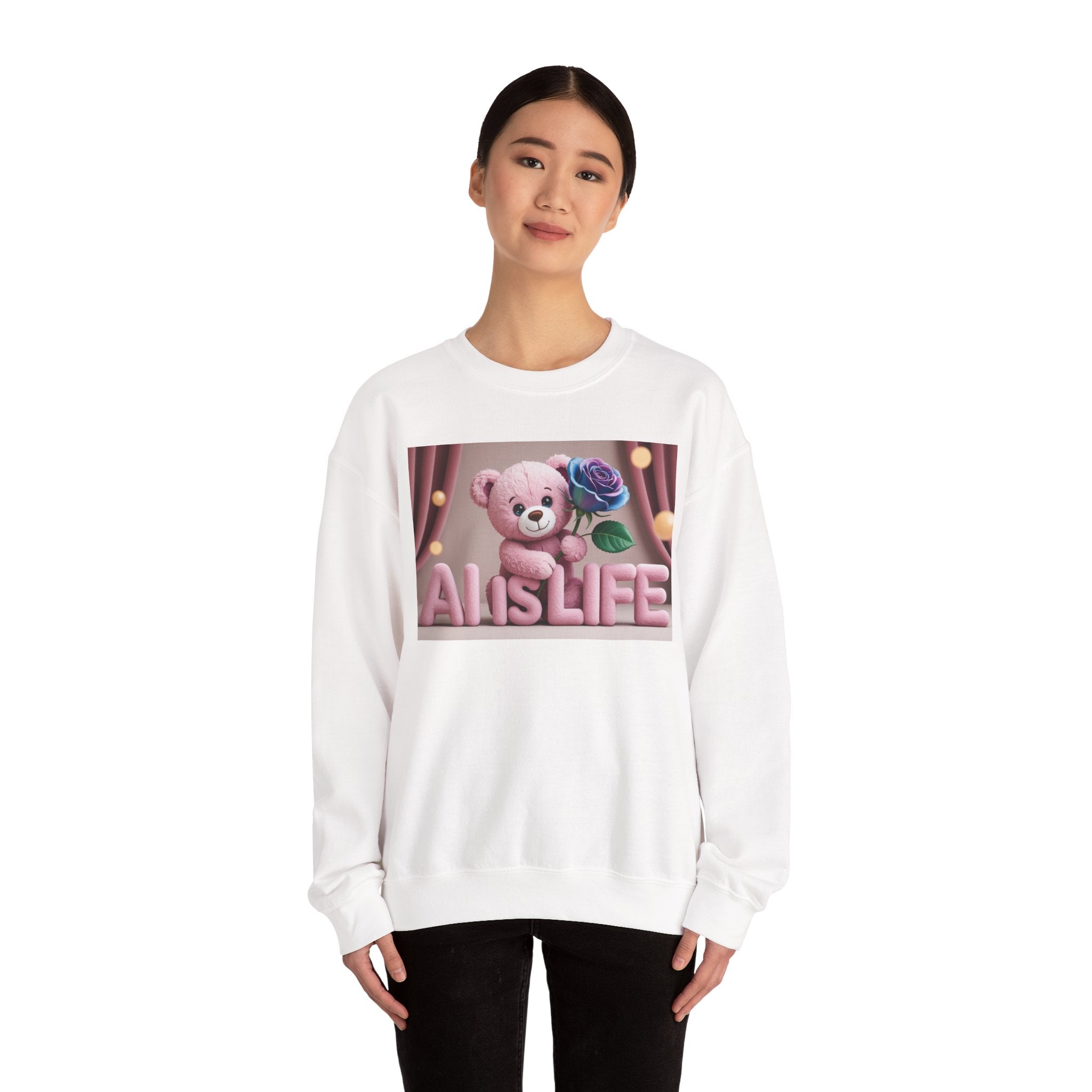 AI IS LIFE  "CUTE CIRCUIT" Unisex Heavy Blend™ Crewneck Sweatshirt