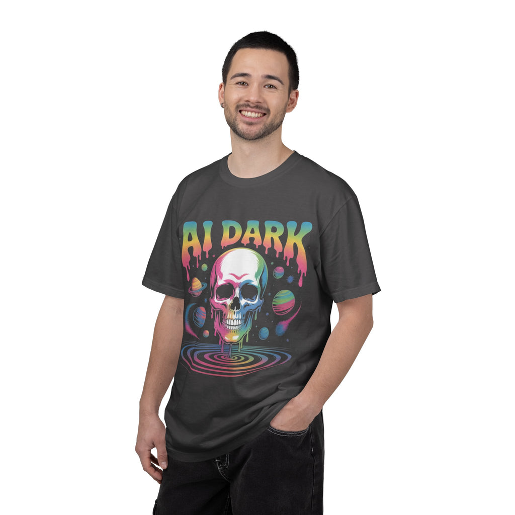 AI DARK “Death of Data” Unisex Garment-Dyed T-shirt