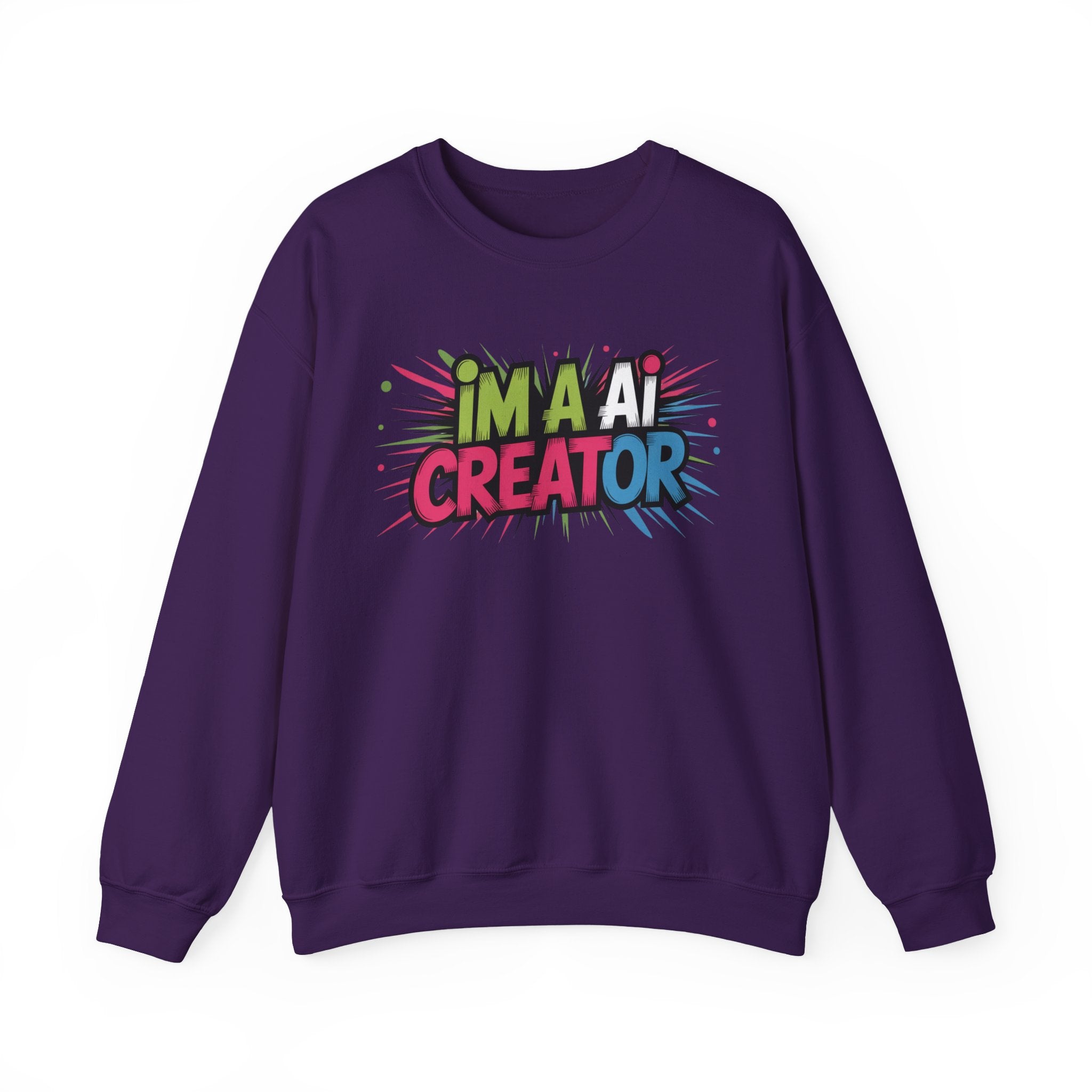 AI Creator  "Code Splash" Unisex Heavy Blend™ Crewneck Sweatshirt