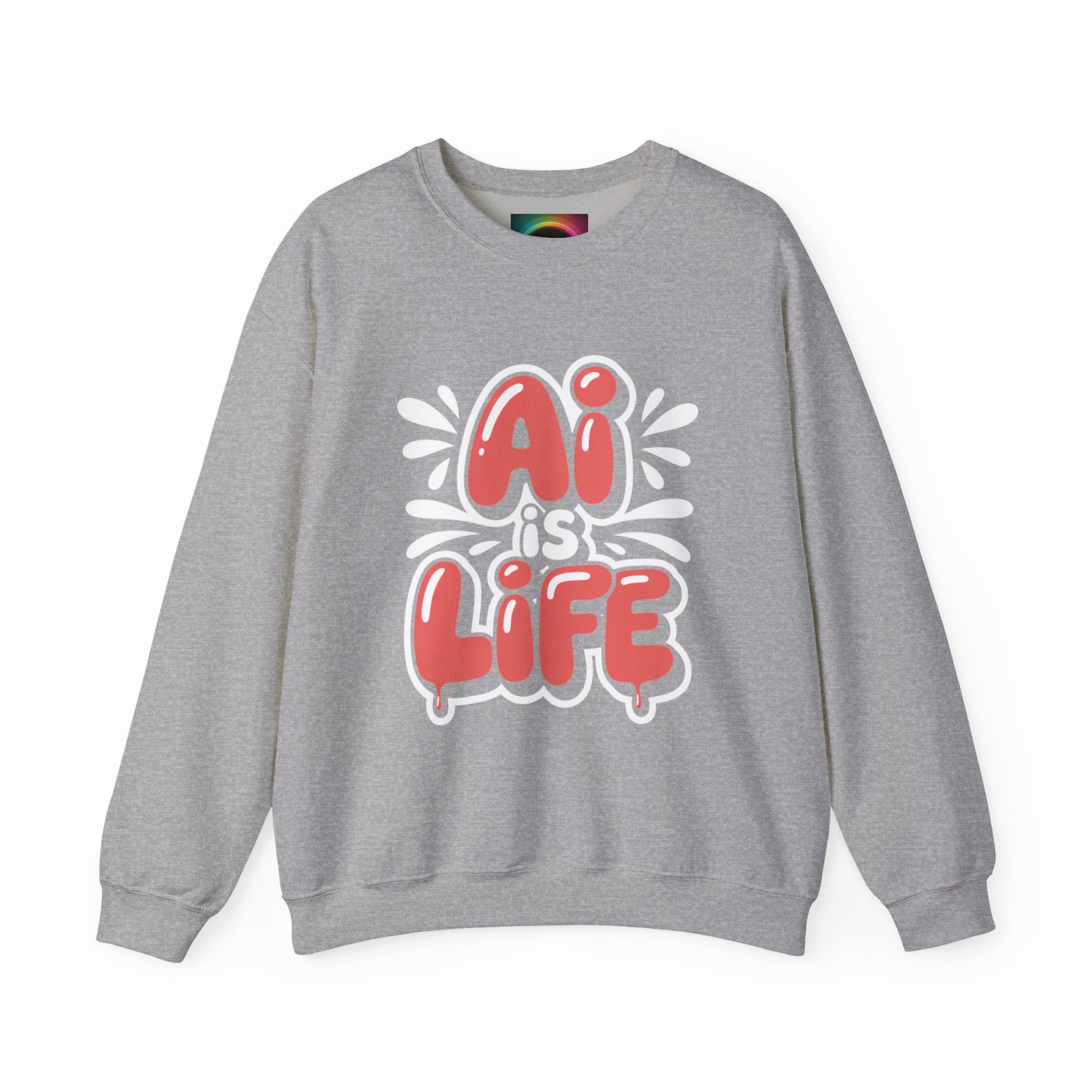 AI IS LIFE  " Neural Pop "  Unisex Heavy Blend™ Crewneck Sweatshirt