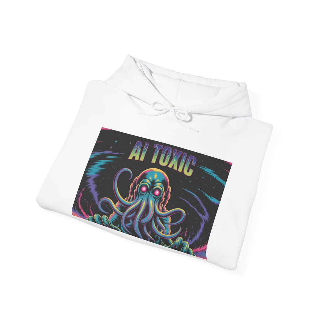 AI TOXIC  "Data  Overlord" Unisex Heavy Blend™ Hooded Sweatshirt