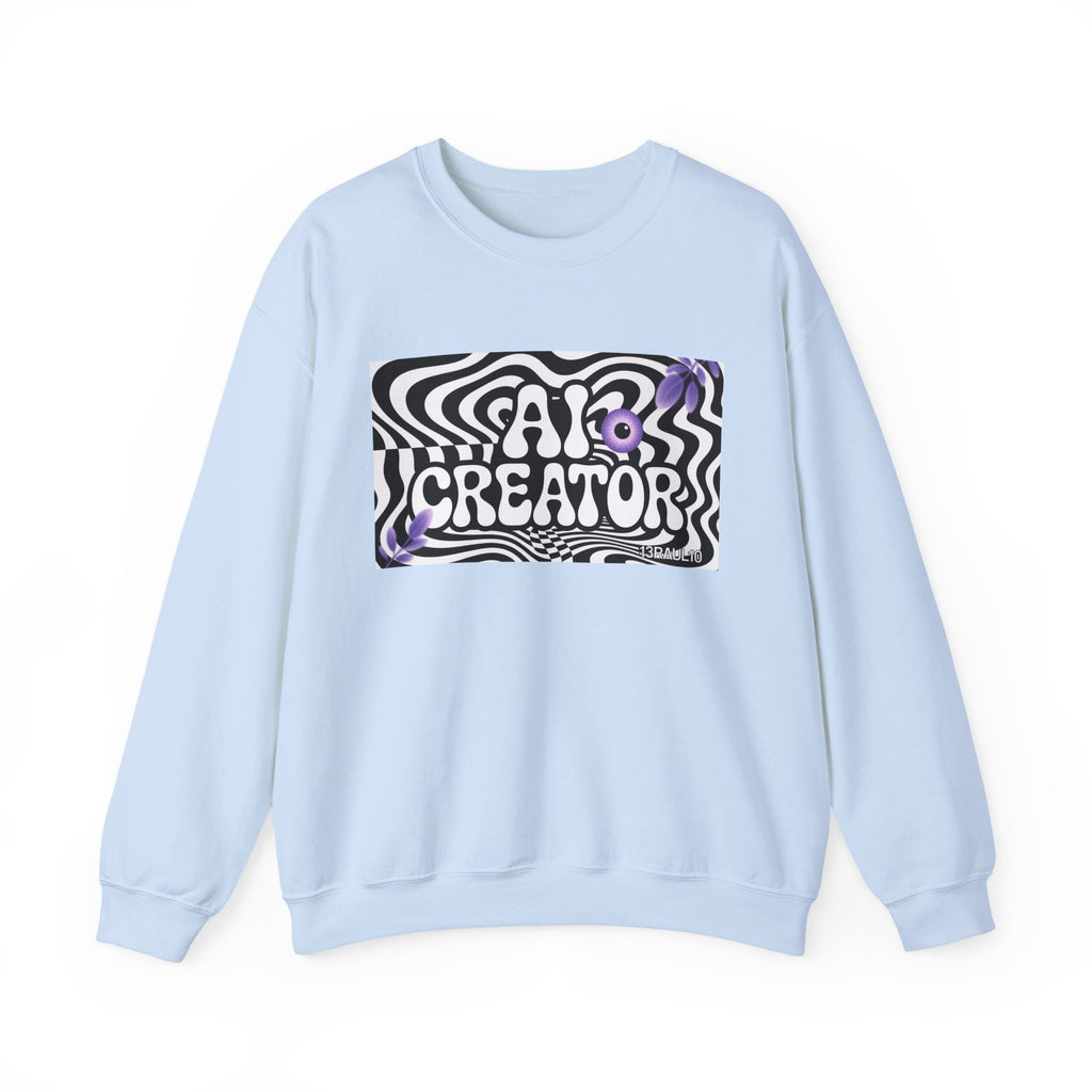 AI Creator  "Optic Loop" Unisex Heavy Blend™ Crewneck Sweatshirt