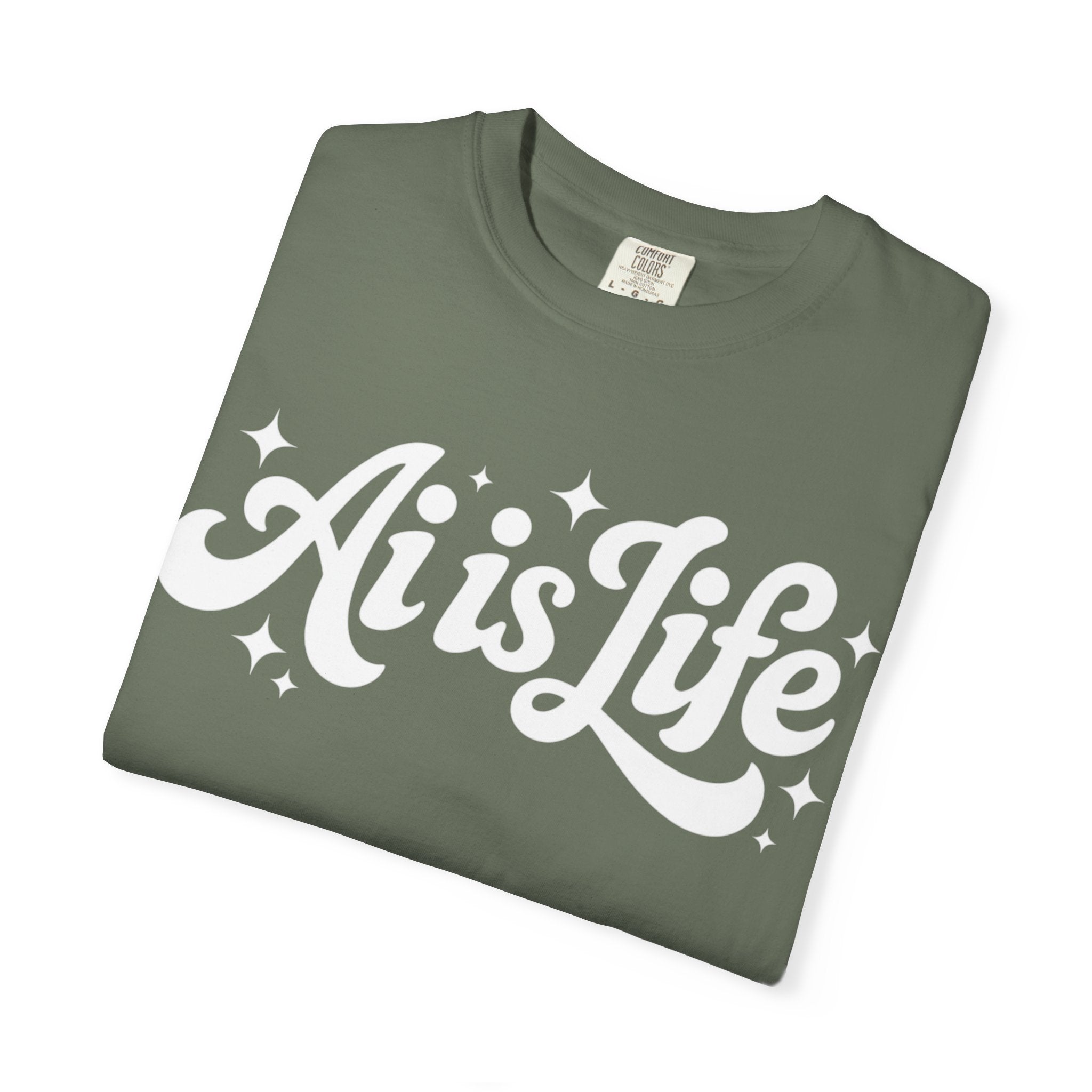 Ai is Life  "TechFlow Energy" Unisex Garment-Dyed T-shirt