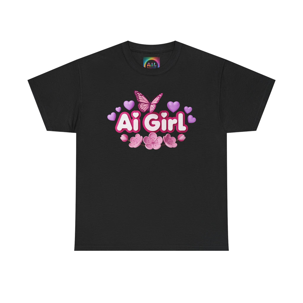 Ai Girl  "Cyber Cutie" Unisex Heavy Blend™ Crewneck T‑Shirt