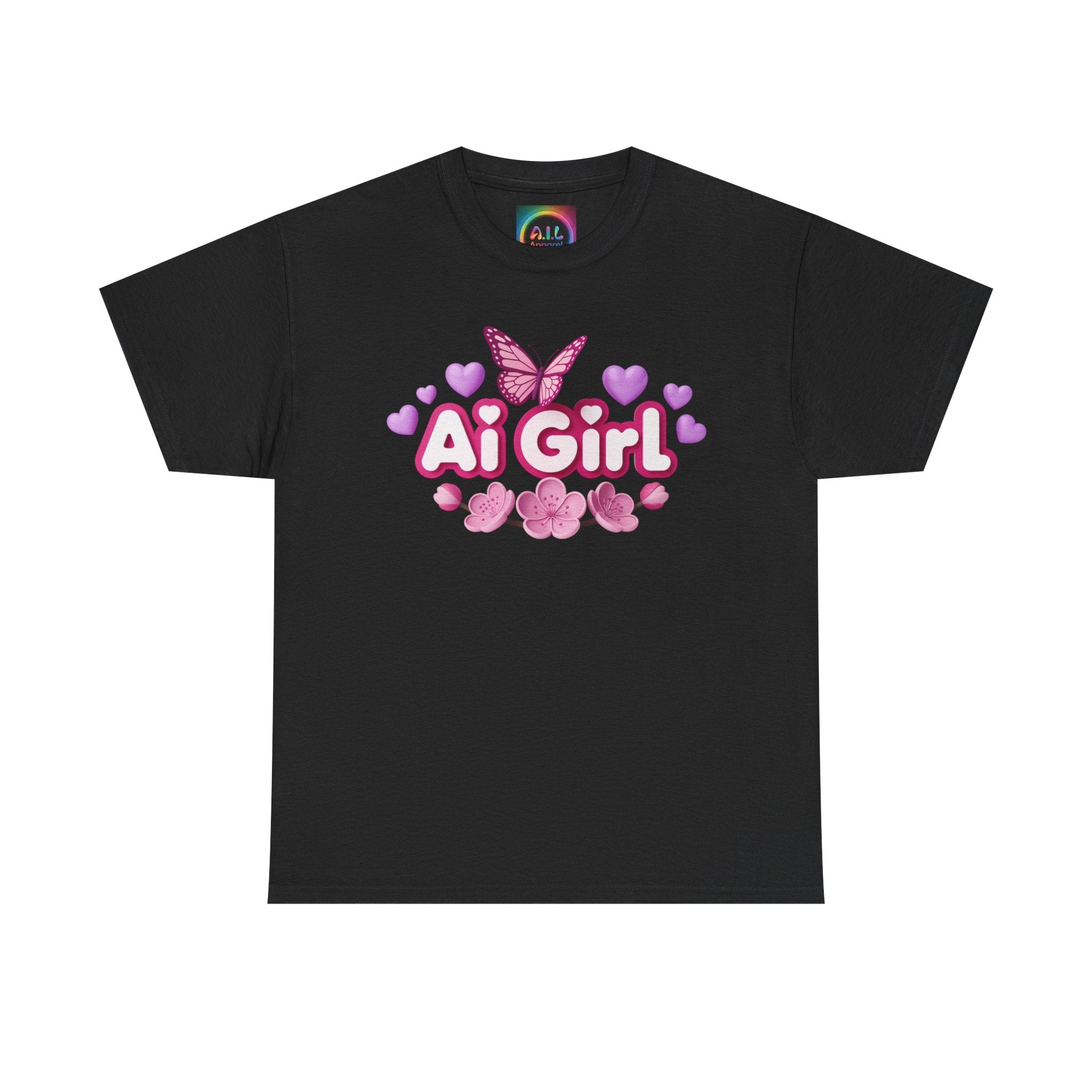 Ai Girl  "Cyber Cutie" Unisex Heavy Blend™ Crewneck T‑Shirt