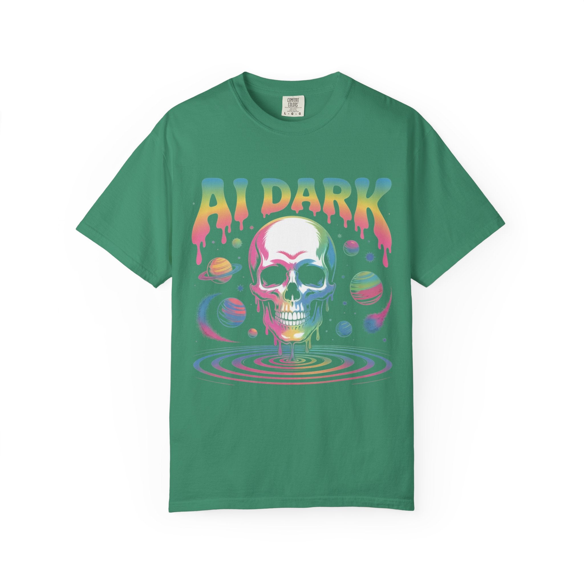 AI DARK “Death of Data” Unisex Garment-Dyed T-shirt