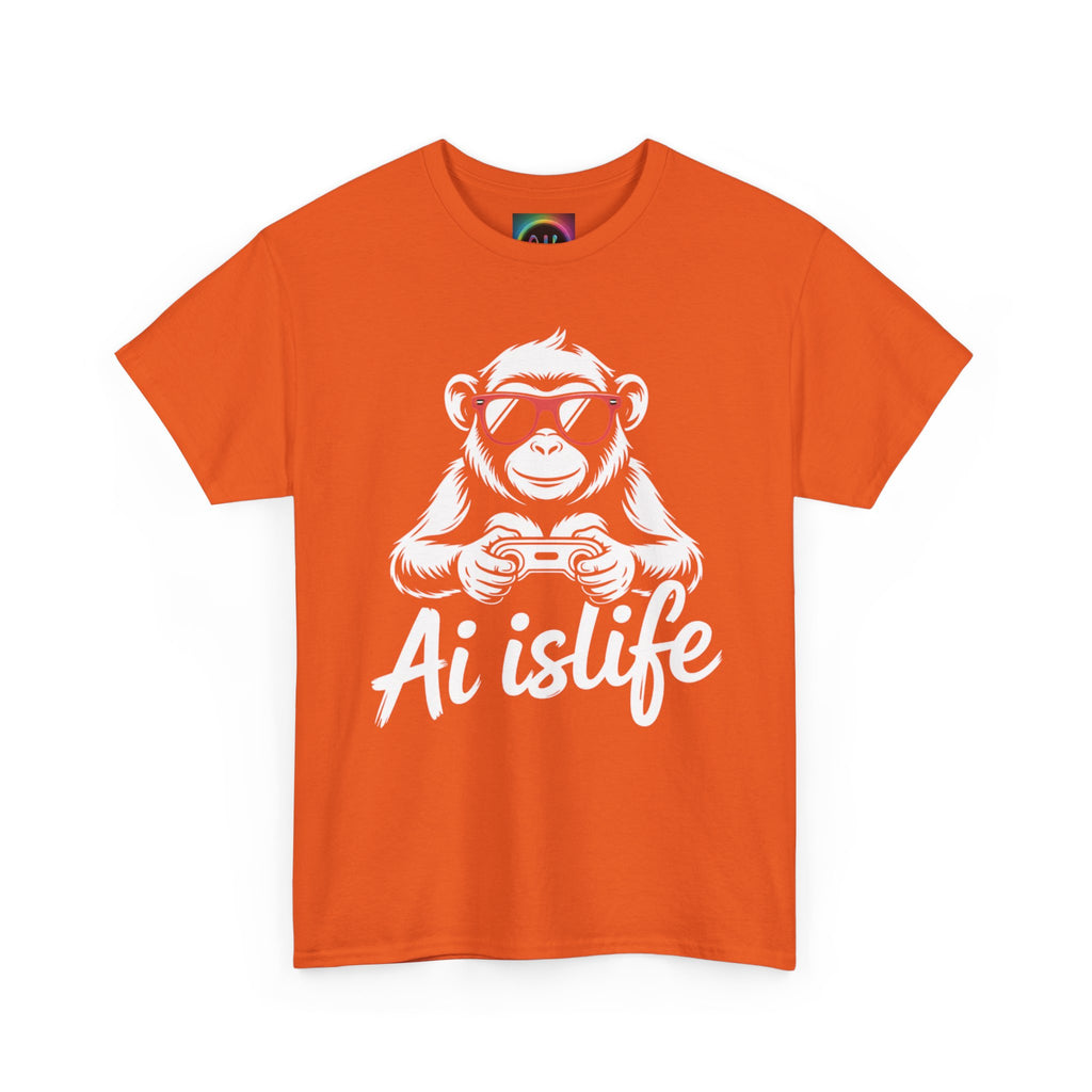 AI Is Life "GAMER CHIMP ELITE" Unisex Graphic T-Shirt