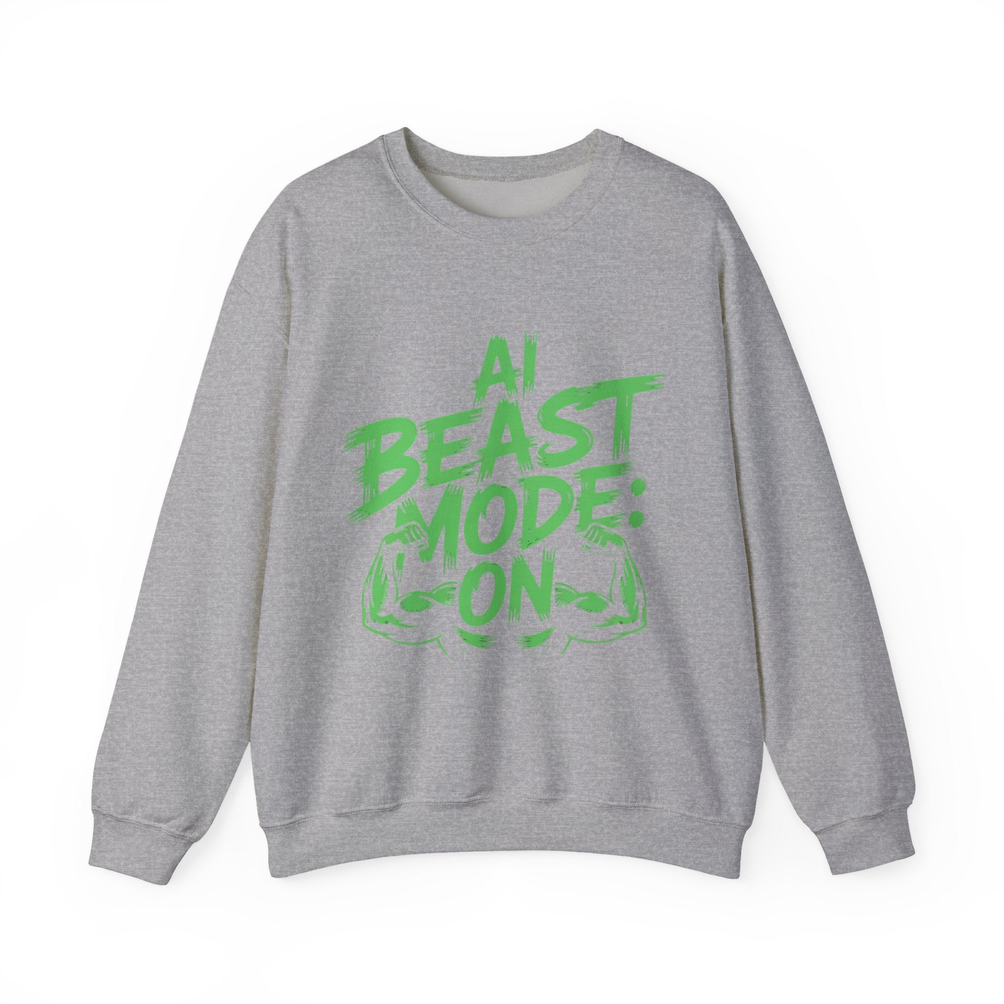 AI BEAST MODE: ON “DIGITAL HULK ENERGY” Unisex Heavy Blend™ Crewneck Sweatshirt