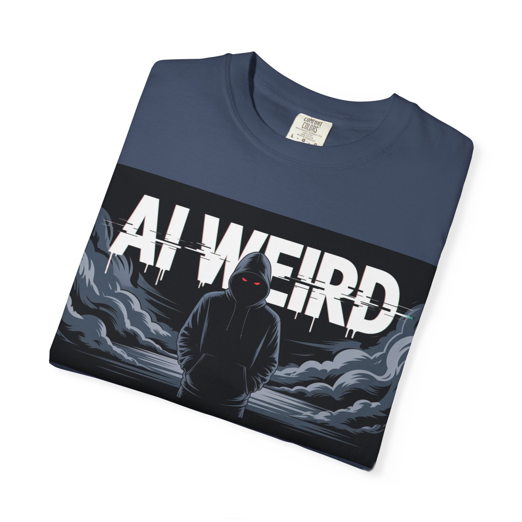 AI WEIRD – “DARK DATA ENTITY” Unisex Garment-Dyed T-shirt
