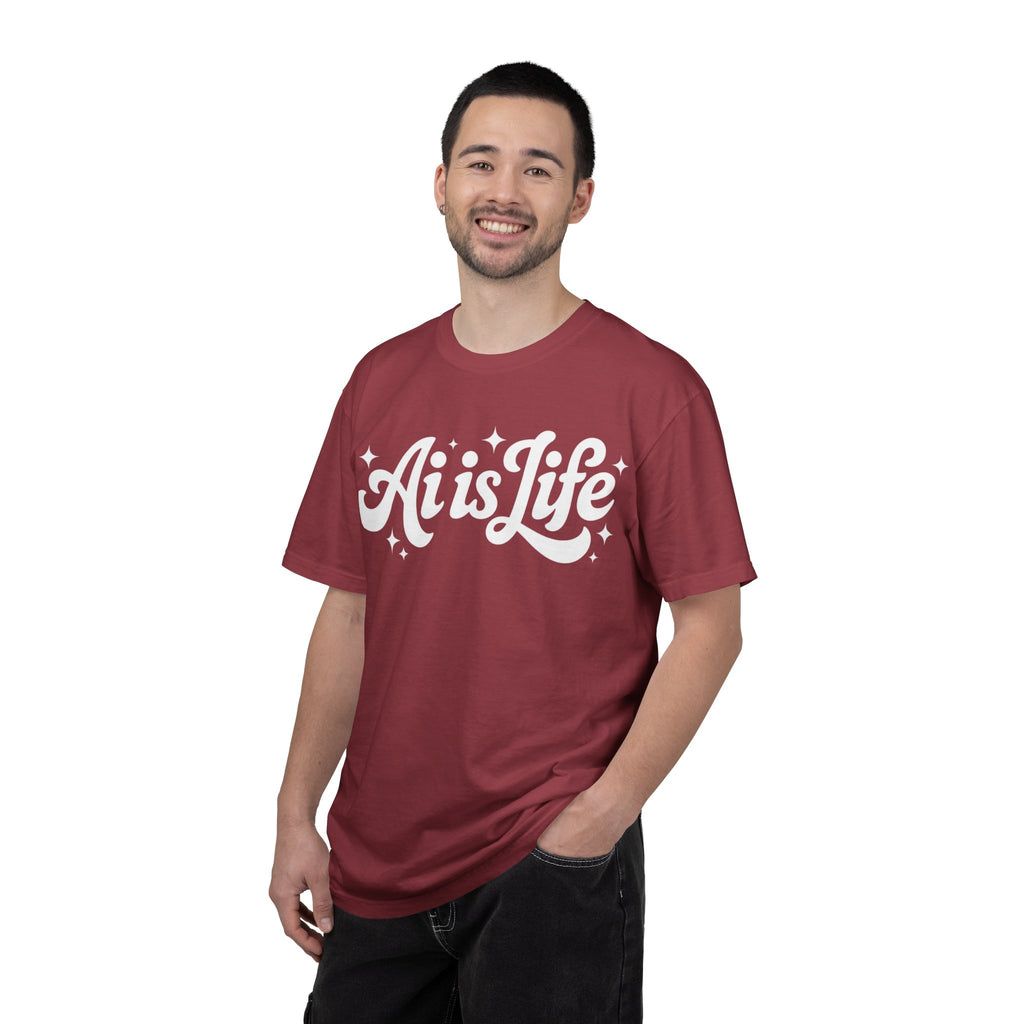 Ai is Life  "TechFlow Energy" Unisex Garment-Dyed T-shirt