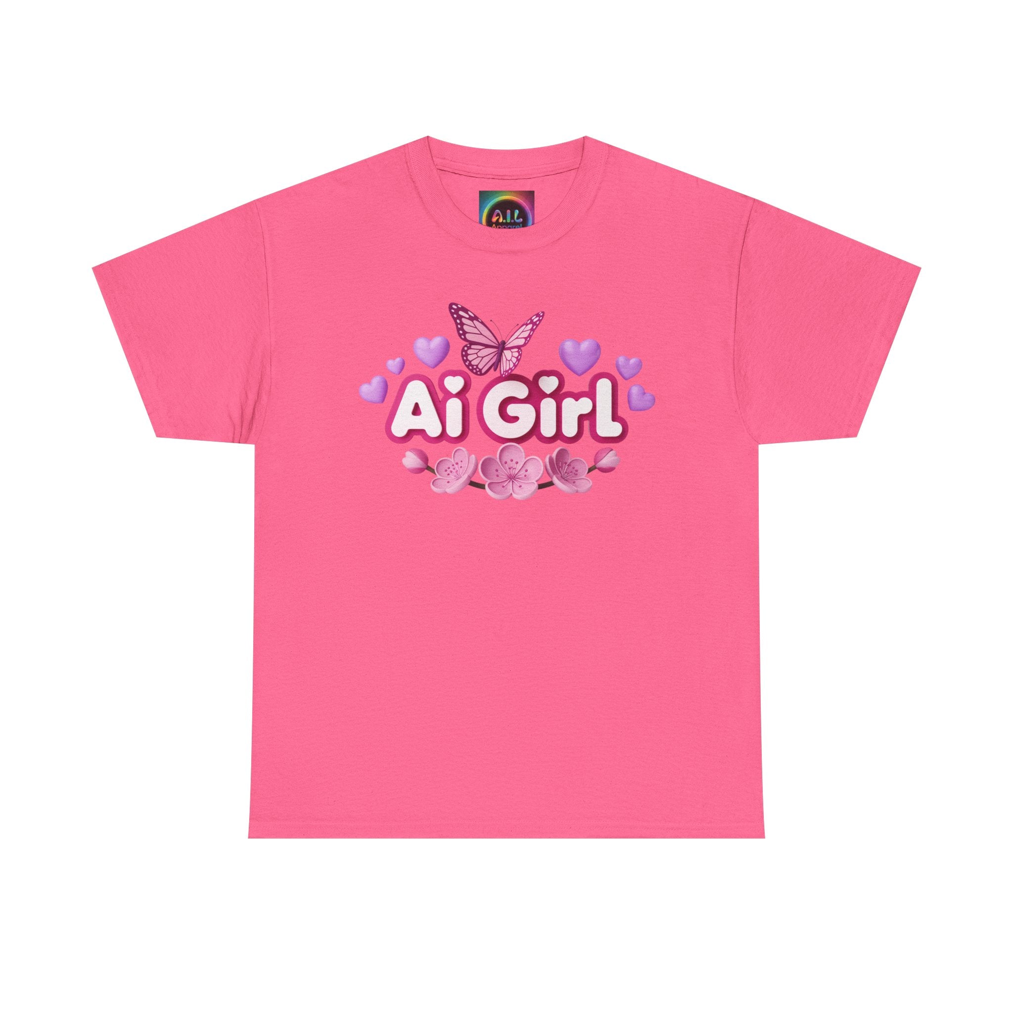 Ai Girl  "Cyber Cutie" Unisex Heavy Blend™ Crewneck T‑Shirt