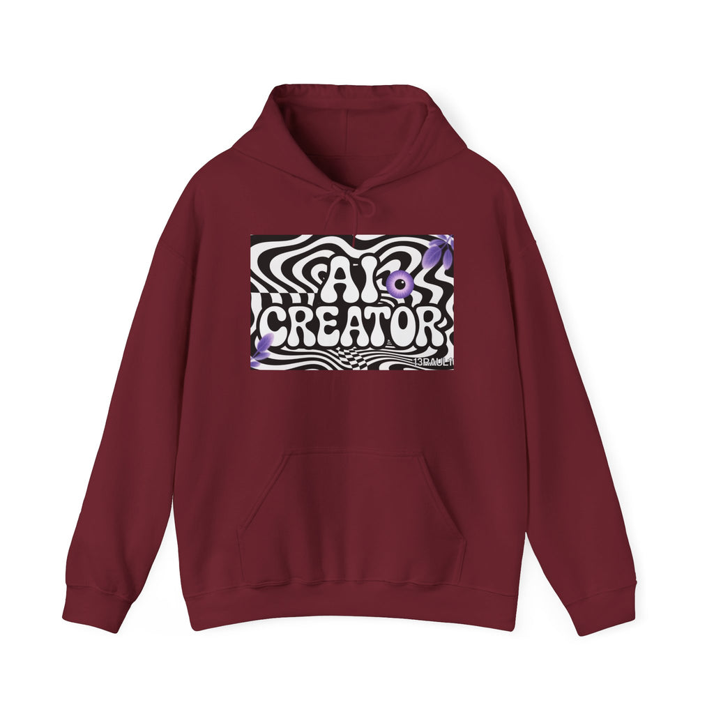 AI Creator  "Optic Loop" Unisex Heavy Blend™ Hooded Sweatshirt