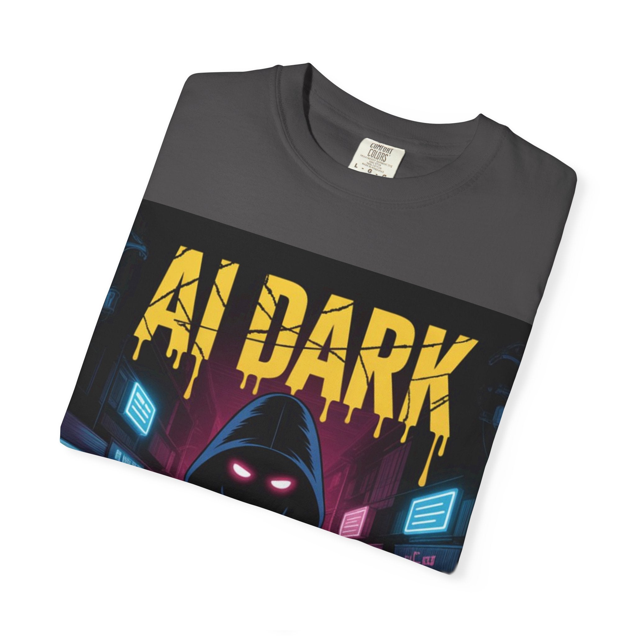 AI DARK  “Night Signal”  Unisex Garment-Dyed T-shirt