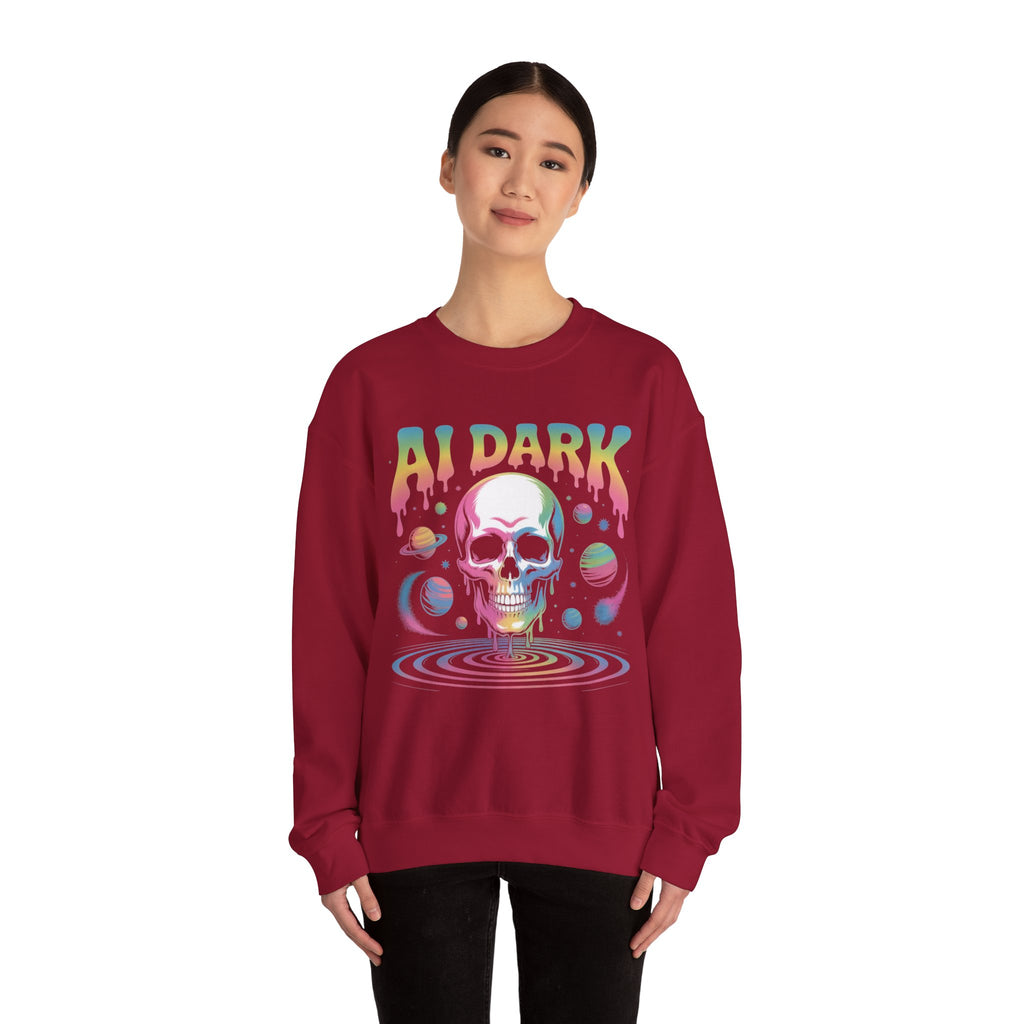 AI DARK “Death of Data” Unisex Heavy Blend™ Crewneck Sweatshirt