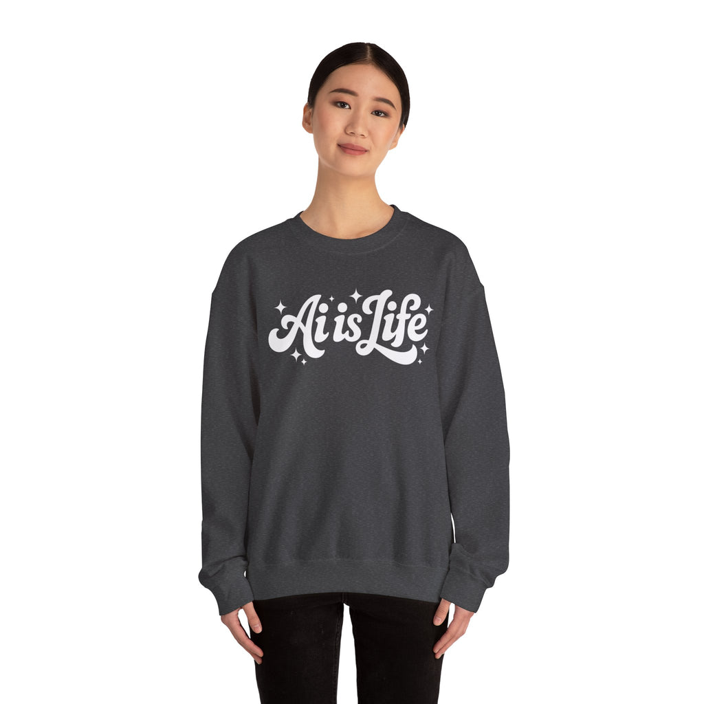 Ai is Life  "TechFlow Energy" Unisex Heavy Blend™ Crewneck Sweatshirt