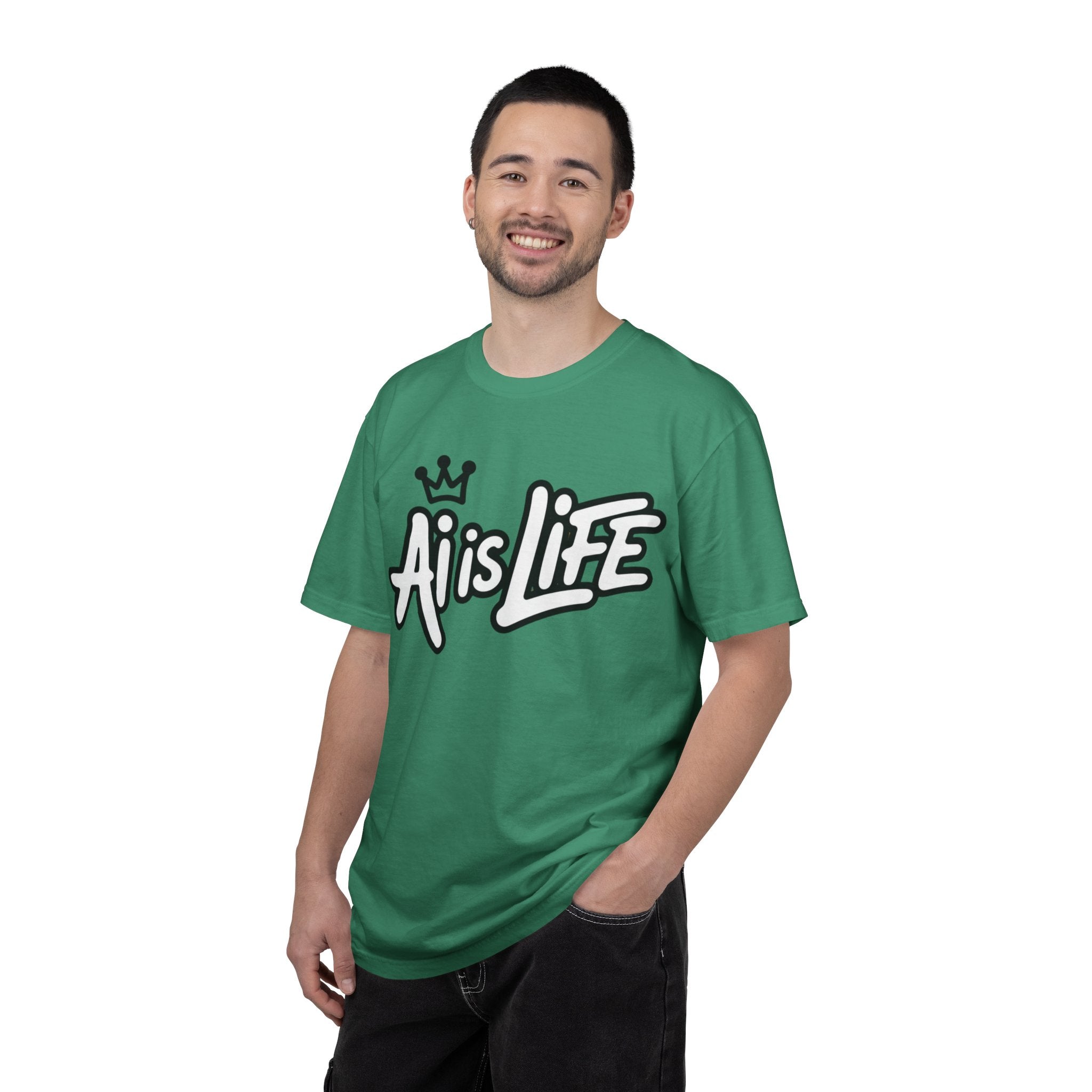 Ai is Life  "Crown Circuit" Unisex Garment-Dyed T-shirt