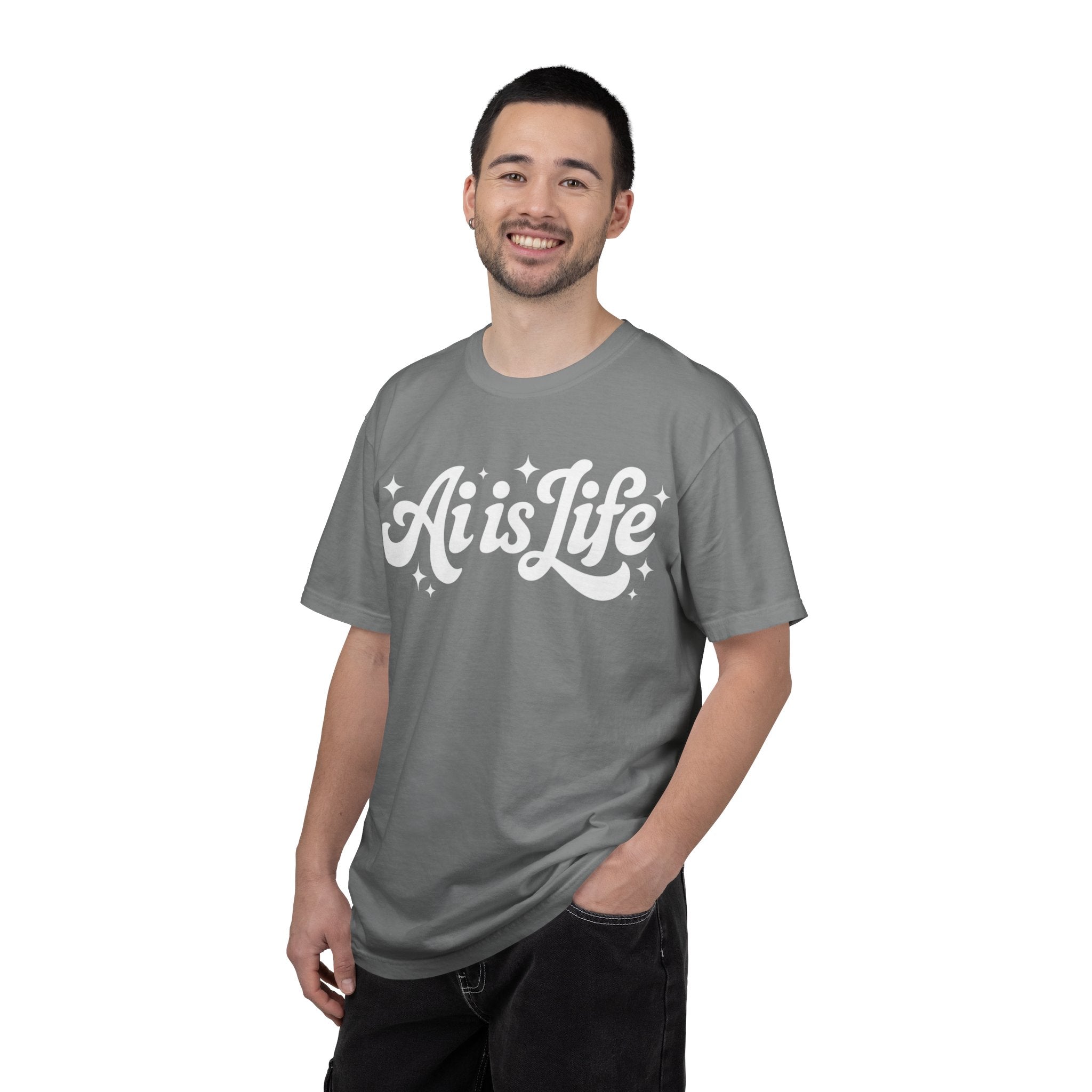 Ai is Life  "TechFlow Energy" Unisex Garment-Dyed T-shirt