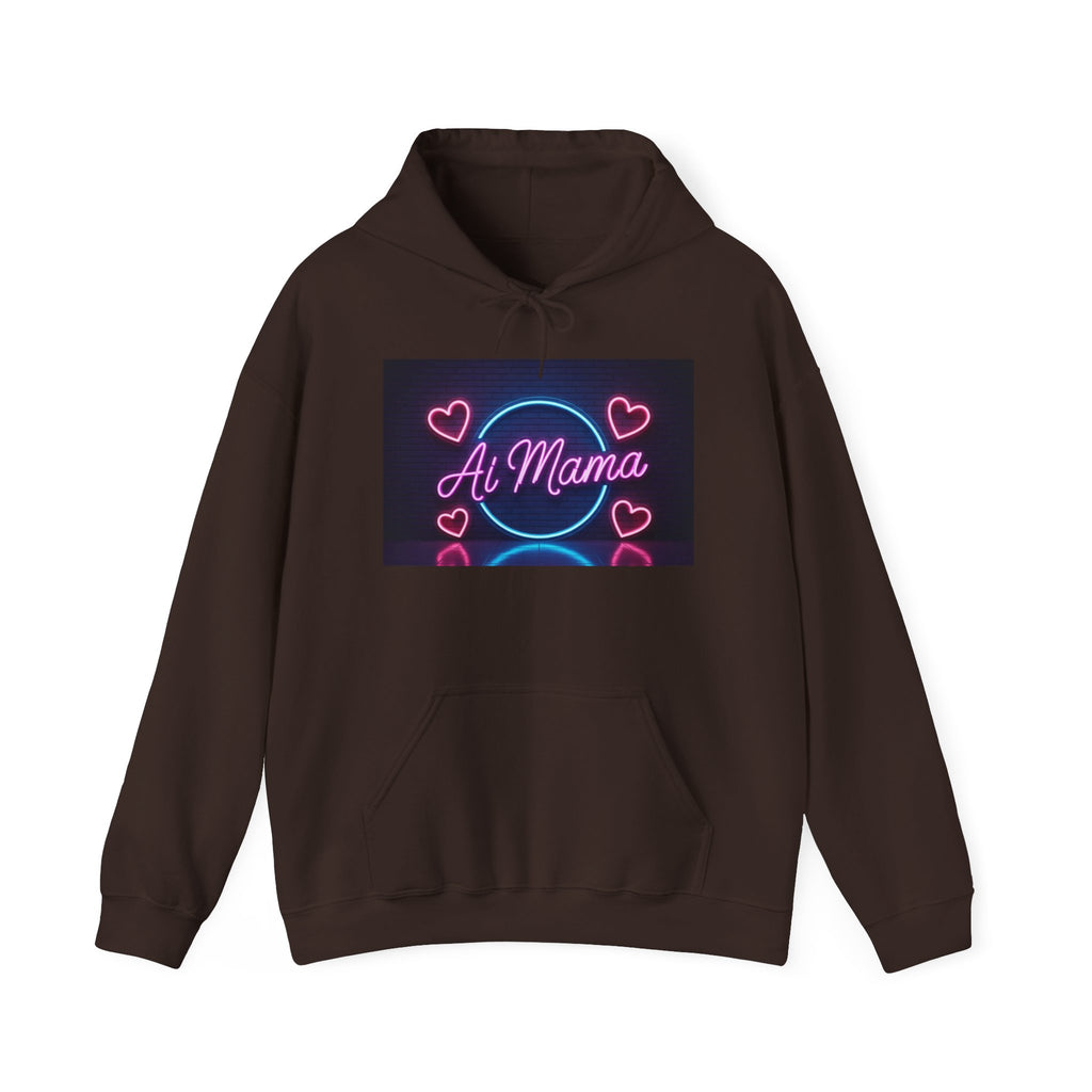 AI MAMA  “Electric Love Loop”  Unisex Heavy Blend™ Hooded Sweatshirt