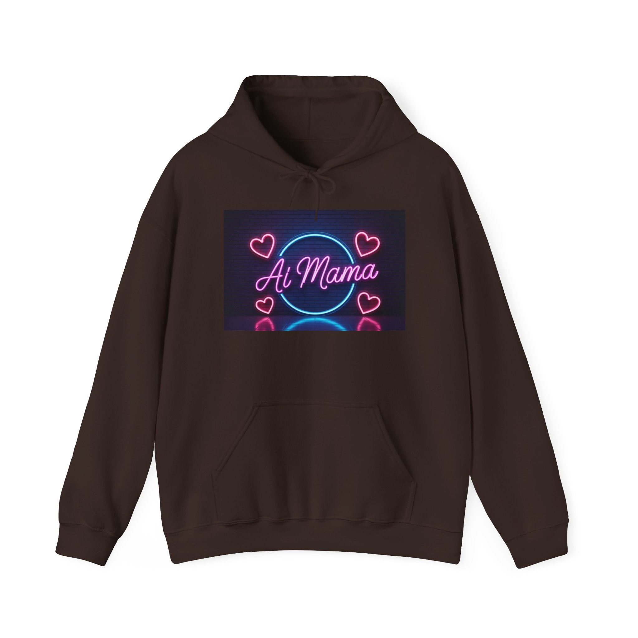 AI MAMA  “Electric Love Loop”  Unisex Heavy Blend™ Hooded Sweatshirt