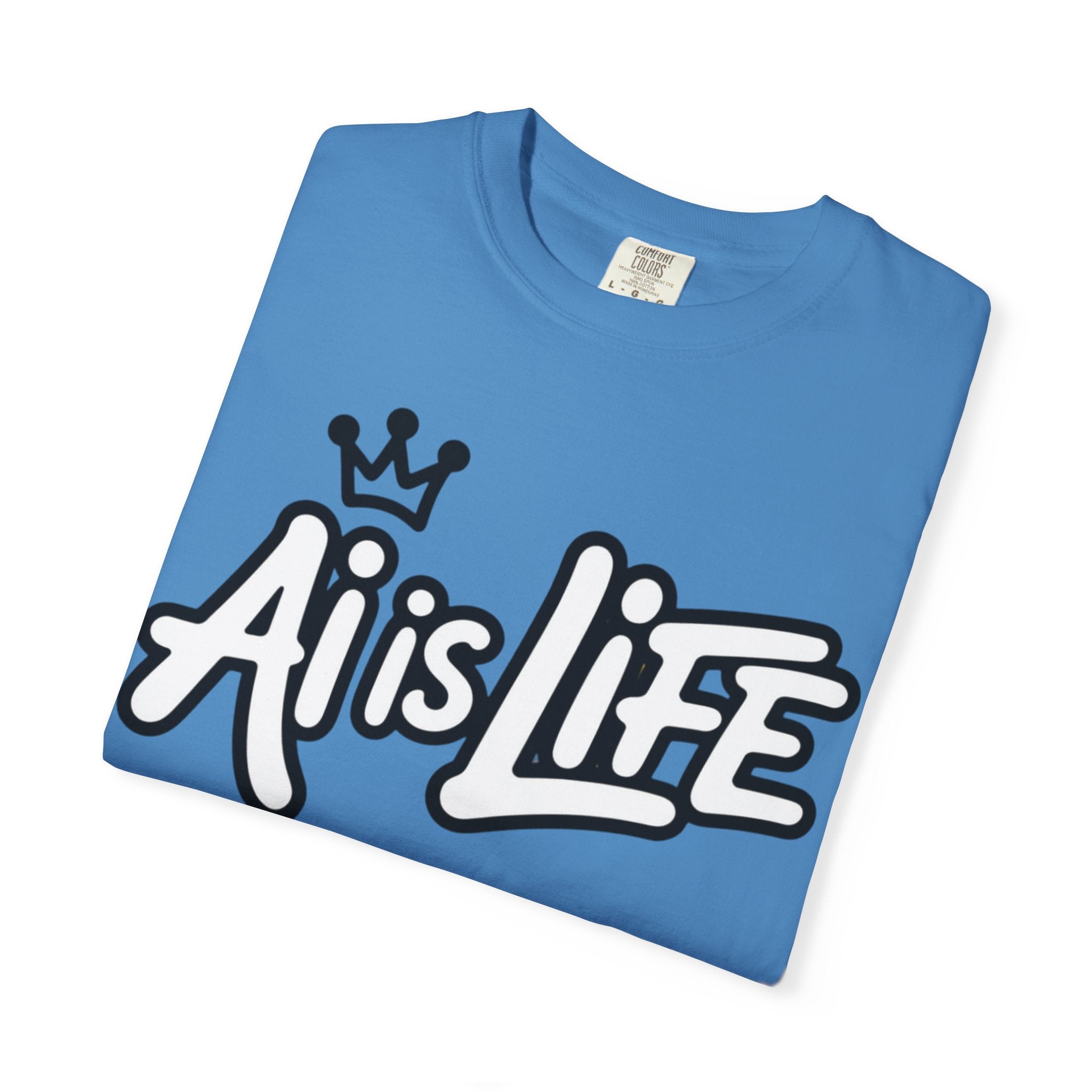Ai is Life  "Crown Circuit" Unisex Garment-Dyed T-shirt