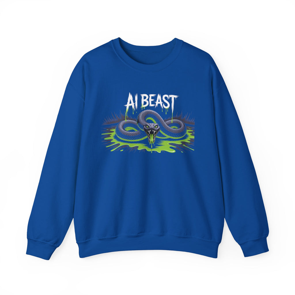 AI BEAST  "Digital Venom" Unisex Heavy Blend™ Crewneck Sweatshirt