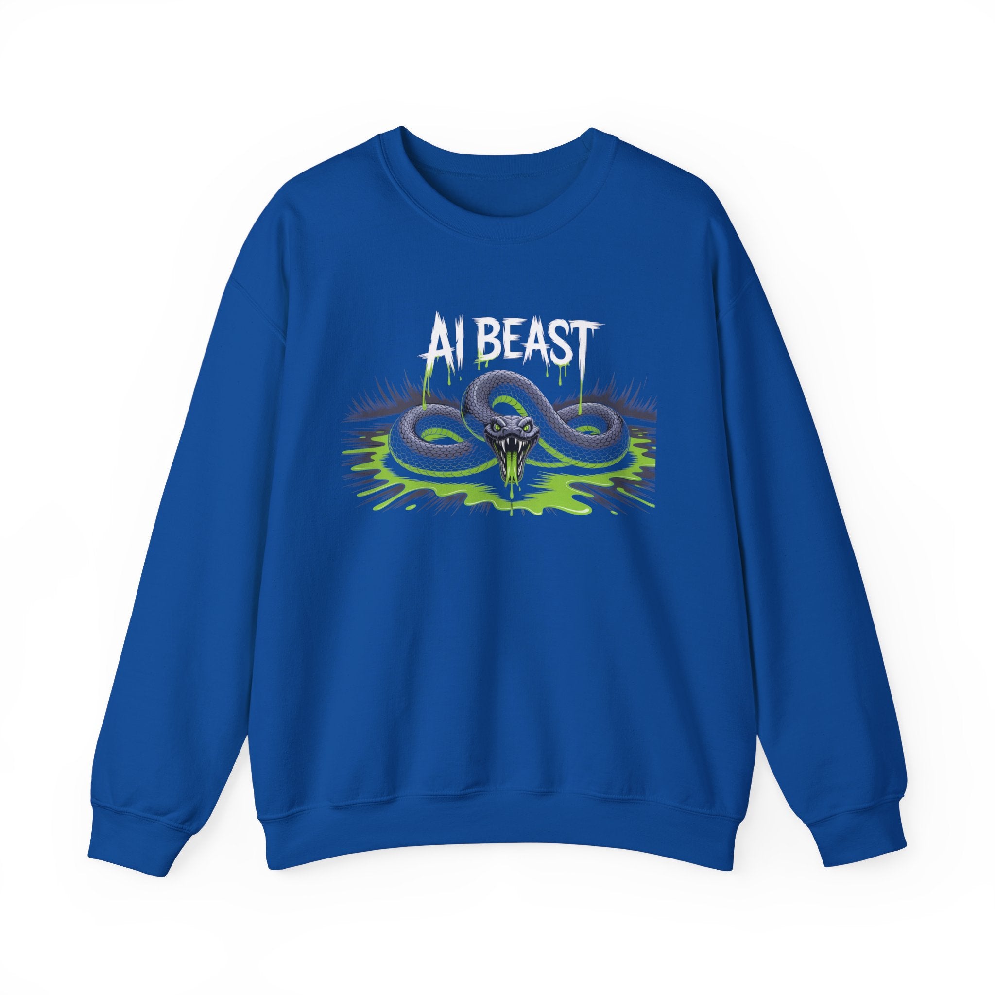 AI BEAST  "Digital Venom" Unisex Heavy Blend™ Crewneck Sweatshirt