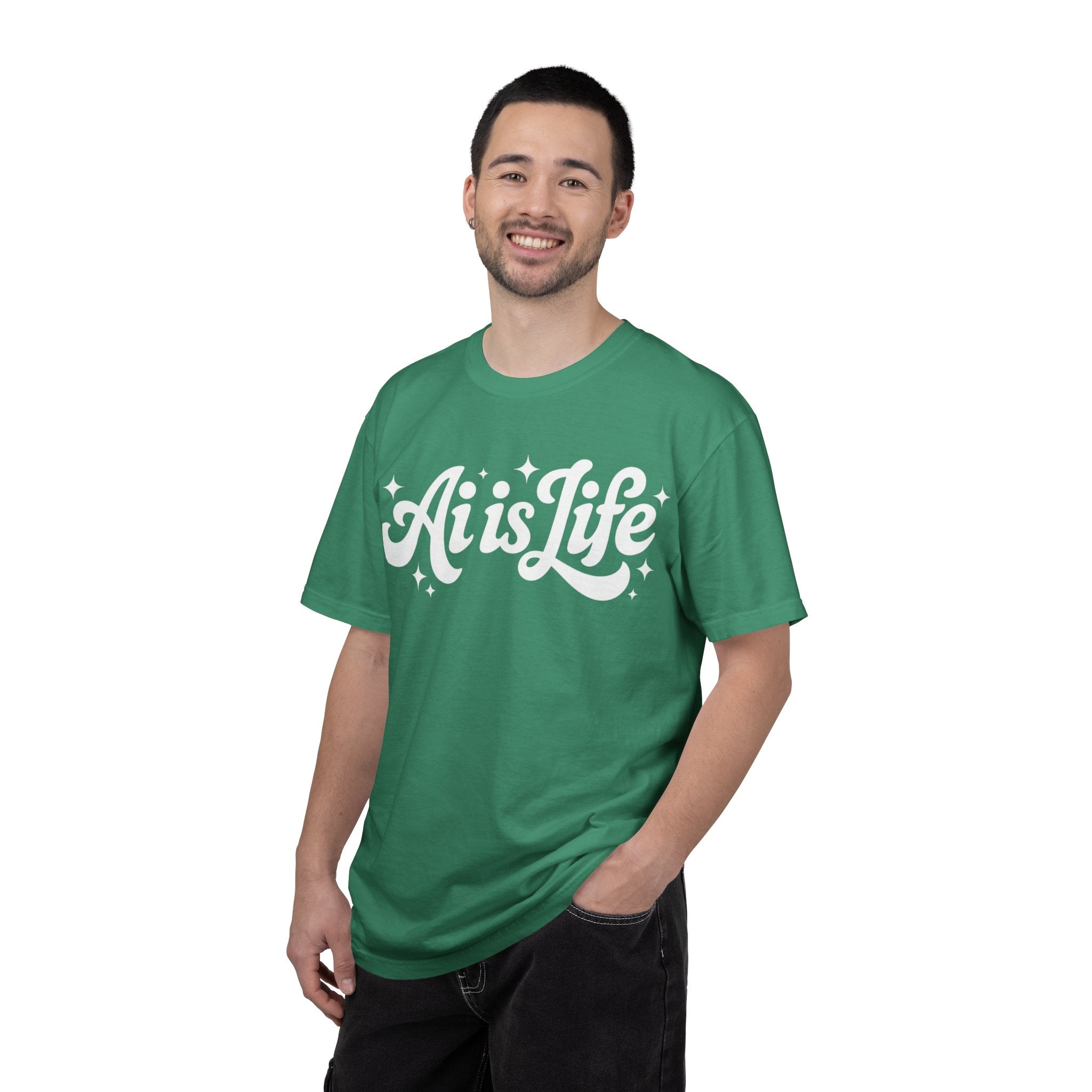 Ai is Life  "TechFlow Energy" Unisex Garment-Dyed T-shirt