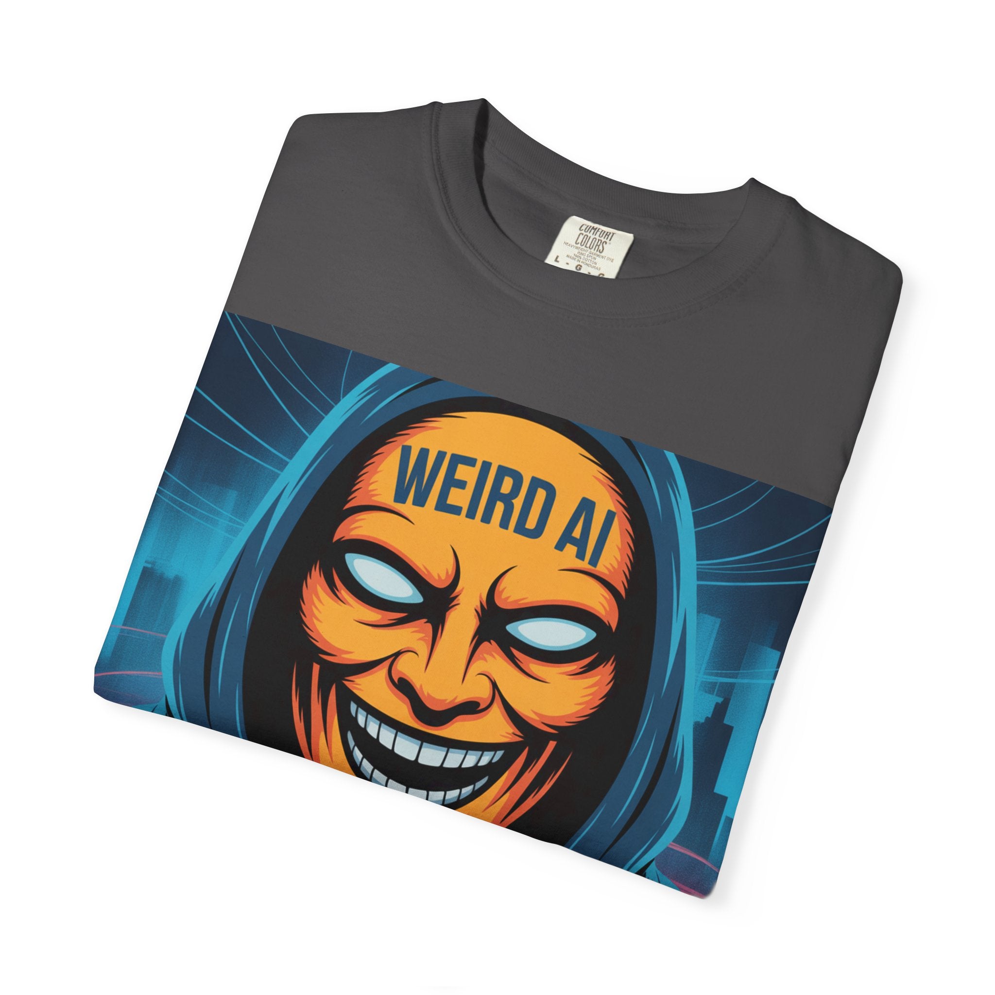 Weird AI "Masked Mode" Unisex Garment-Dyed T-shirt